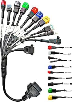 Danlite New Version BS6-BS7 Bike Scanning Cable 11 Coplar for Fastest Connectivity Best Wire Quality Unbreakable Cable