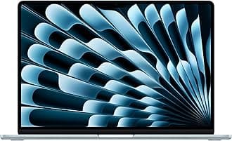 Apple 2025 MacBook Air 15-inch Laptop with M4 chip: Built for Apple Intelligence, 15.3-inch Liquid Retina Display, 16GB Unified Memory, 256GB SSD Storage, 12MP Center Stage Camera, Touch ID; Sky Blue