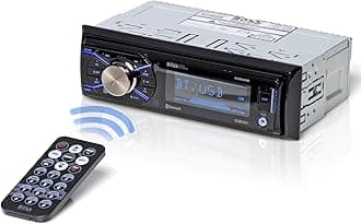 632UAB Car Stereo - Single Din, Bluetooth, No CD DVD Player, AM/FM Radio Receiver, Wireless Remote Control, Aux in, USB