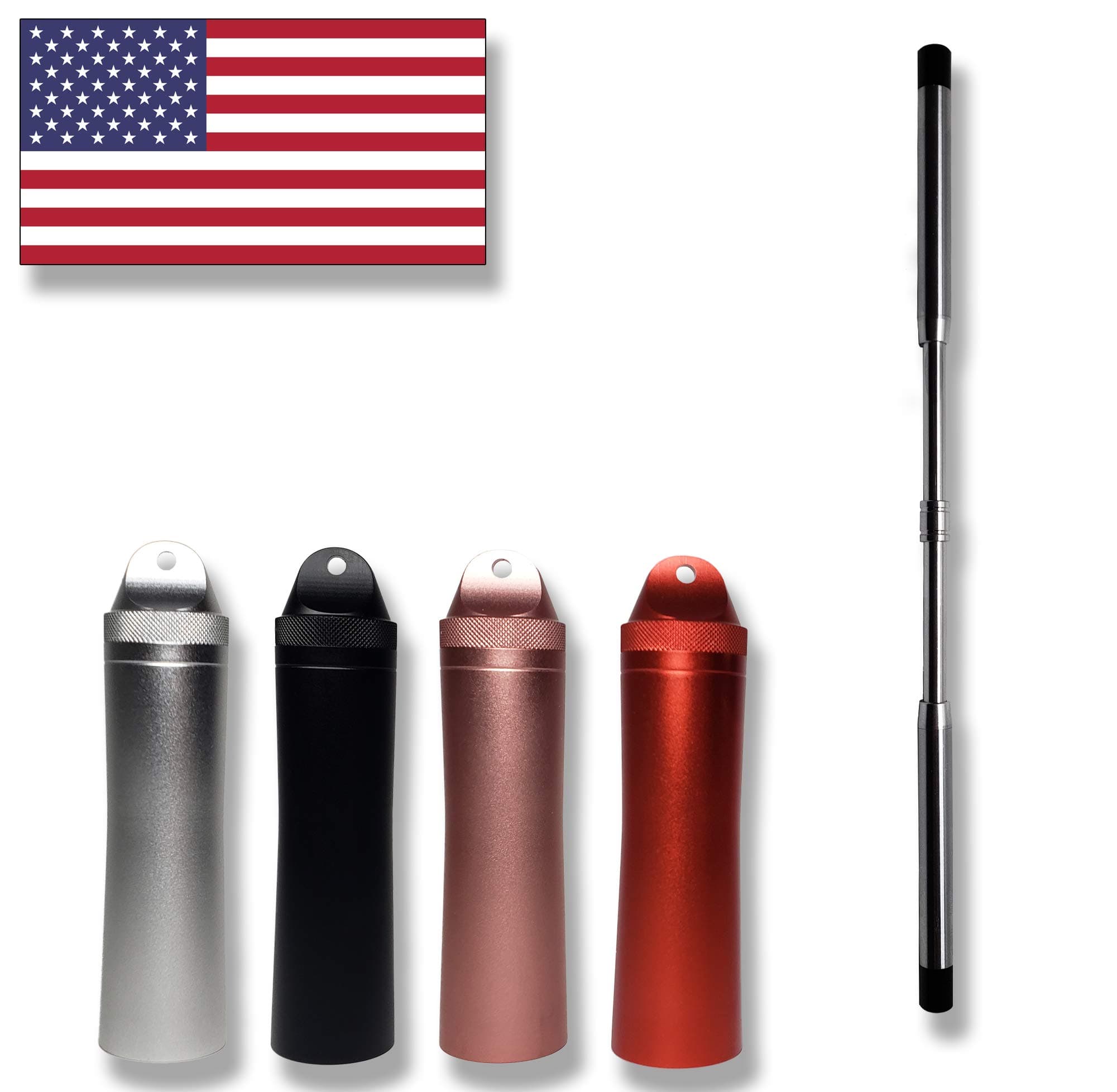 Stainless Steel Collapsible Telescopic Reusable Portable Drinking Straw … (Red, Small)