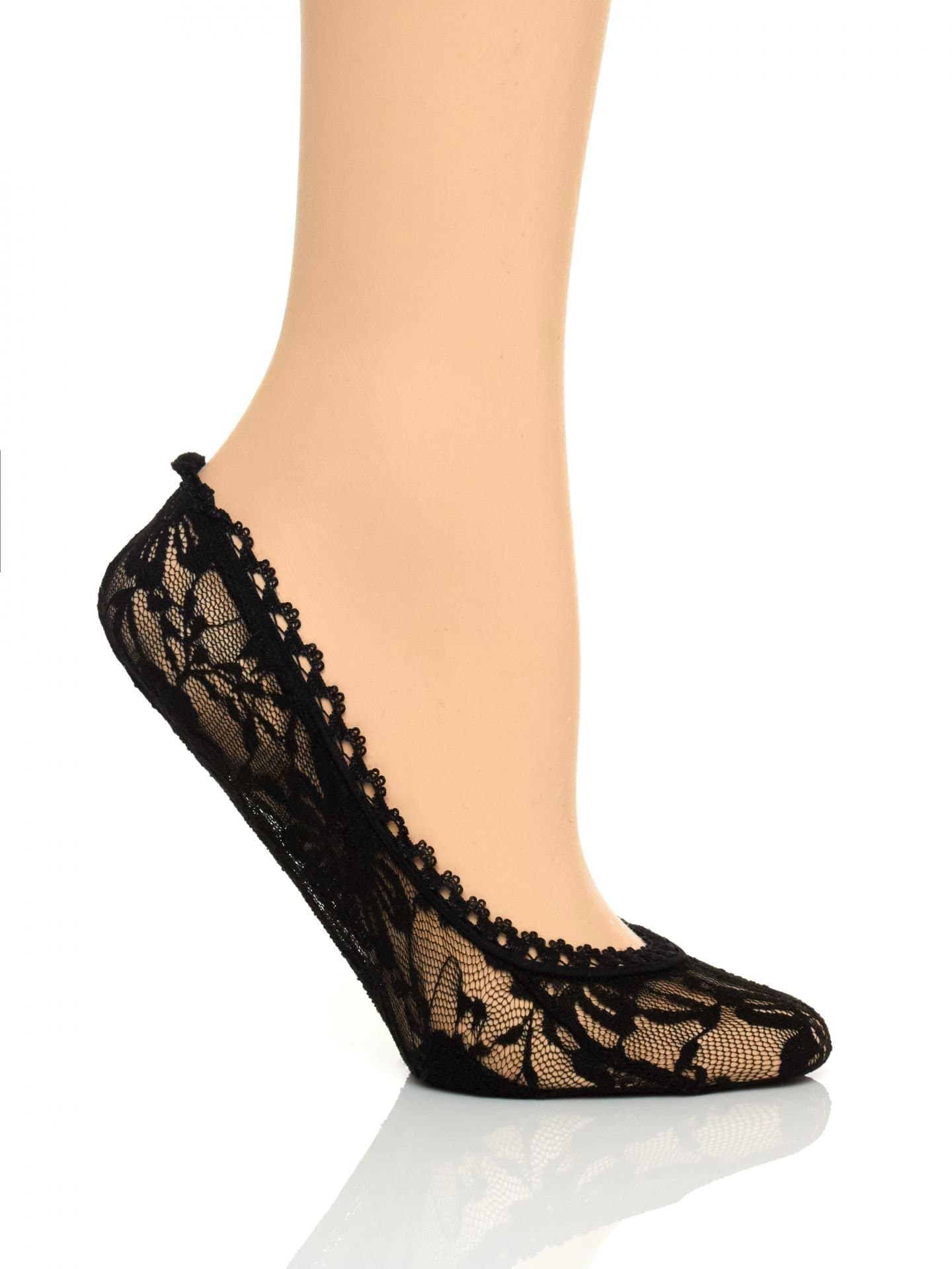 Kushyfoot Lace Foot Covers, Black, One-Size