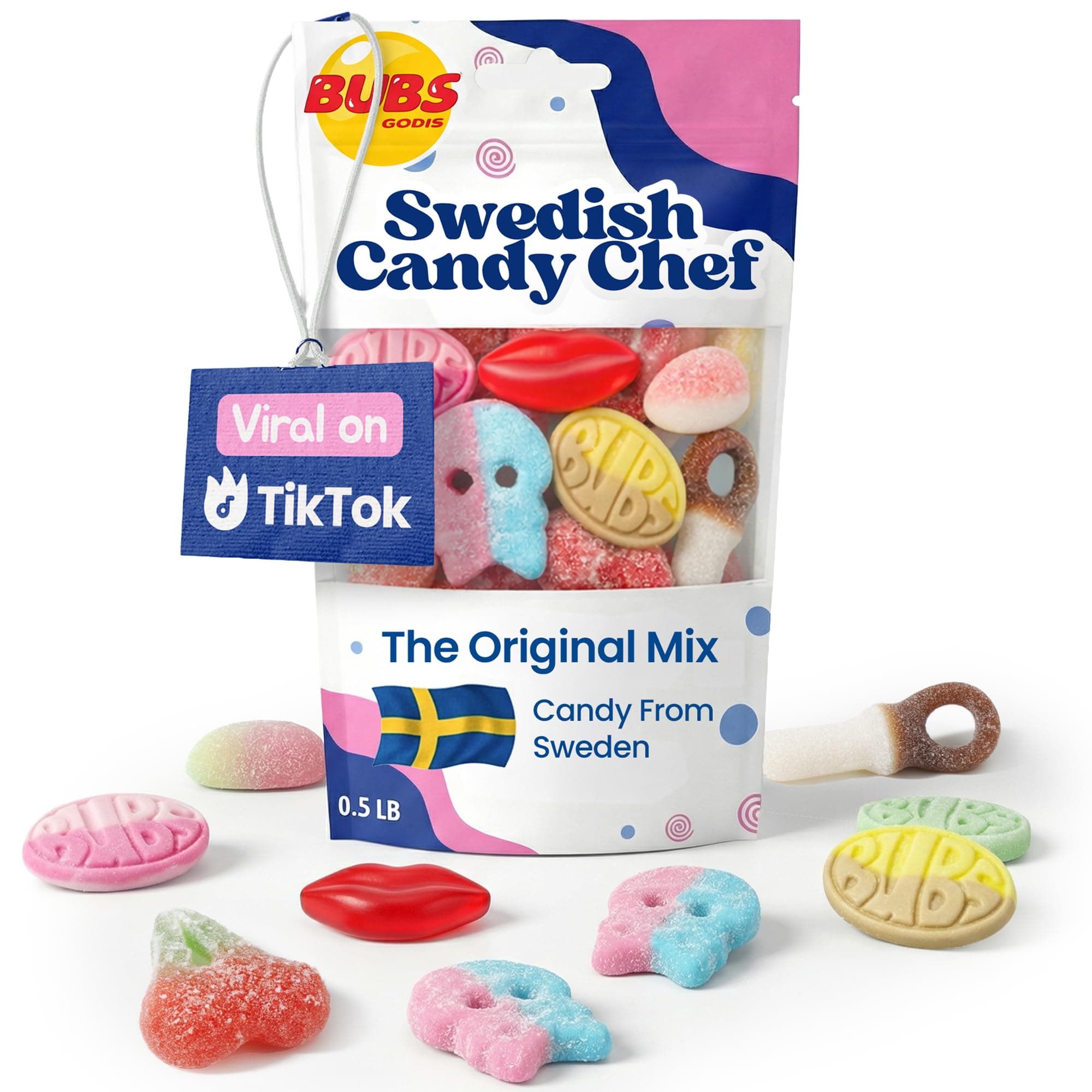 Mix - Bubs Swedish Candy - Variety Pack - Hand Packed in Sweden - .5LB