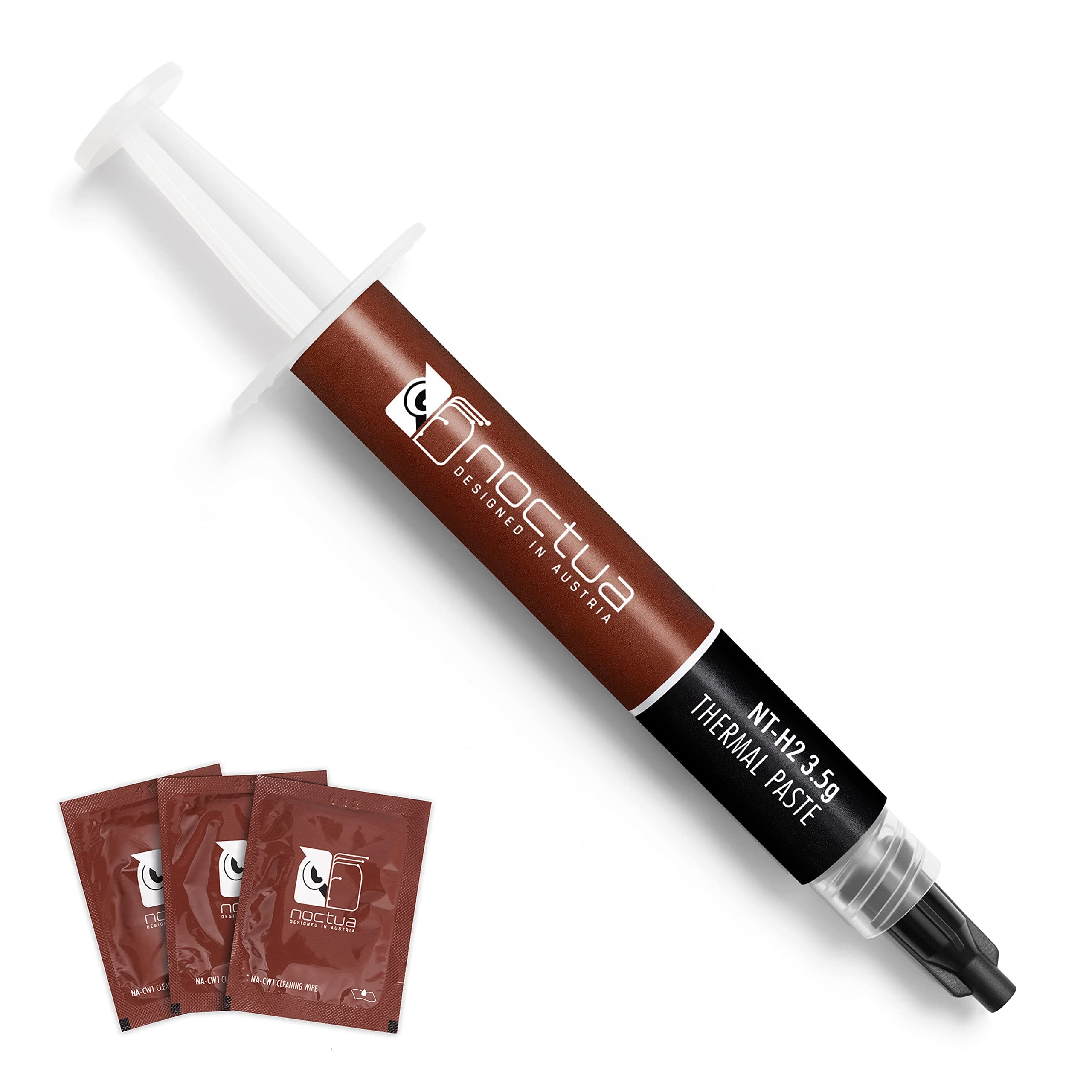 Noctua NT-H2 3.5G, Pro-Grade Thermal Compound Paste Incl. 3 Cleaning Wipes for Desktop PC (3.5G)