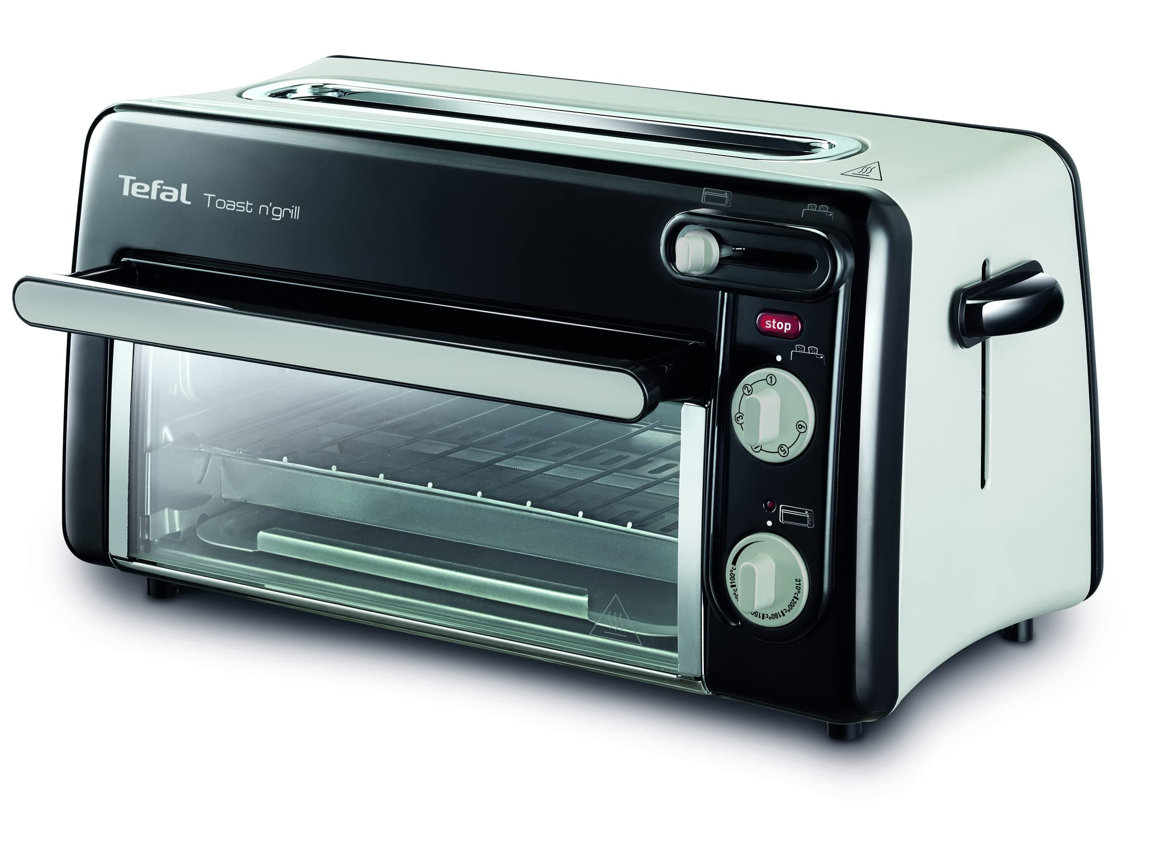 Tefal TL 6008 Toast n Grill 2 in 1 Toaster Grill and mini oven for toasting and grilling buns, corrsiants, sandwiches, even bake small pizzas, 220-240V|50-60Hz