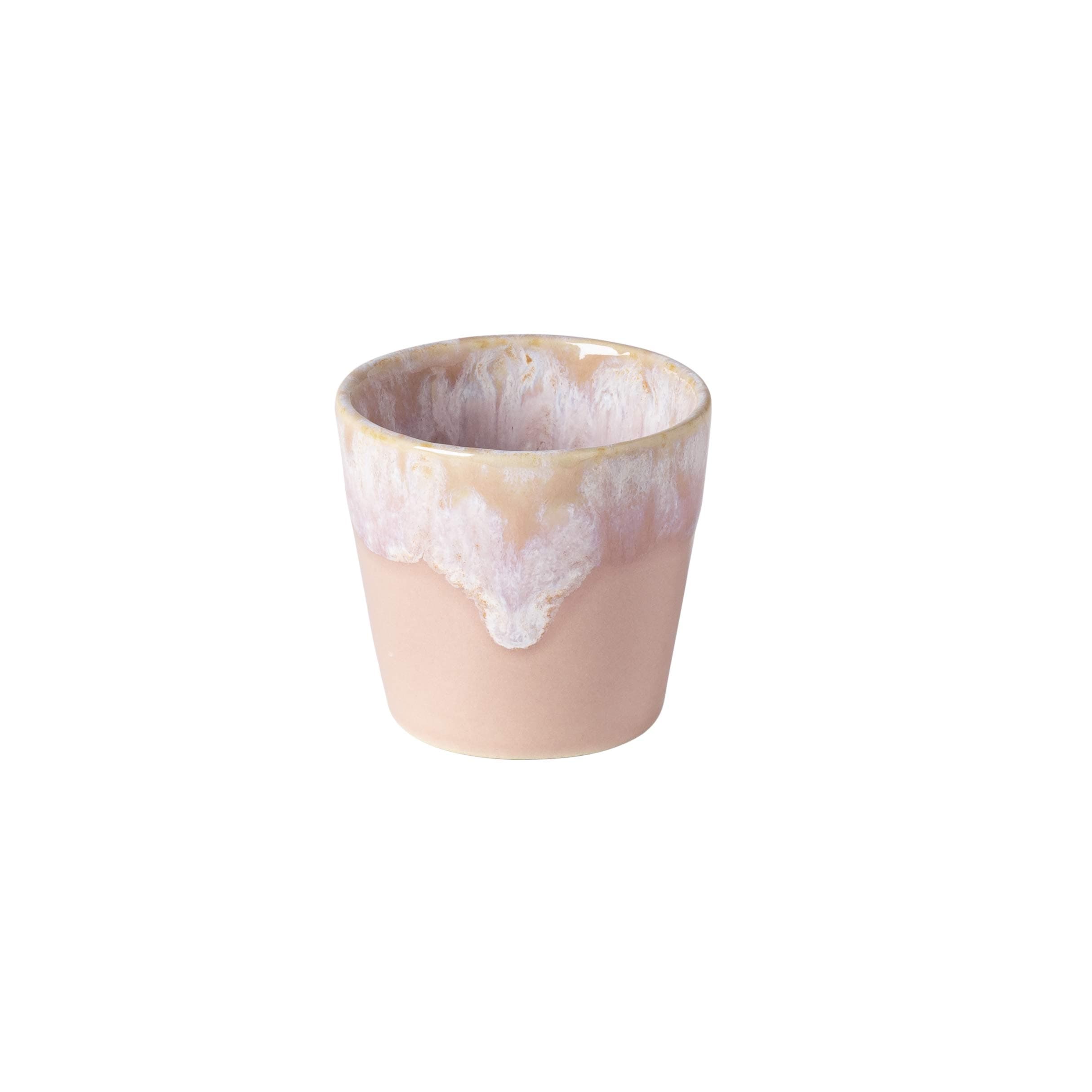 COSTA NOVA Stoneware Ceramic Dish Grespresso Collection Espresso Cups 2-Piece Set, 3 oz (Soft Pink)