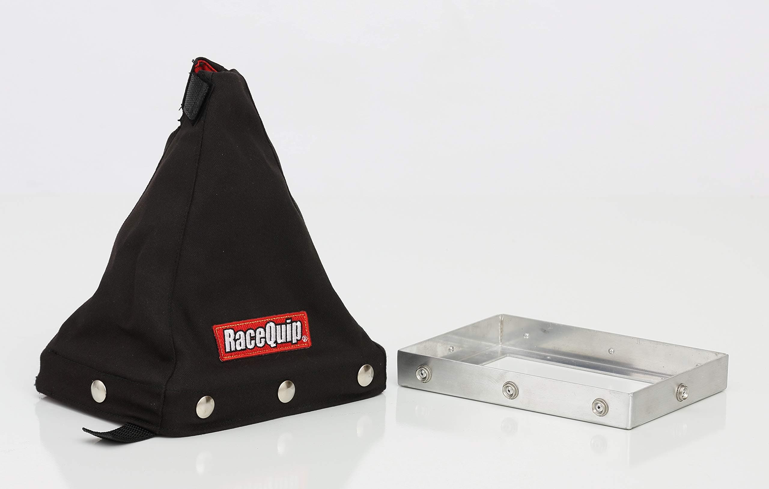 871003RQP Shifter Boot 7-1/2 x 5-1/2 in Base 9 in Tall Aluminum/Fire Retardant Cotton FR3 Black Kit