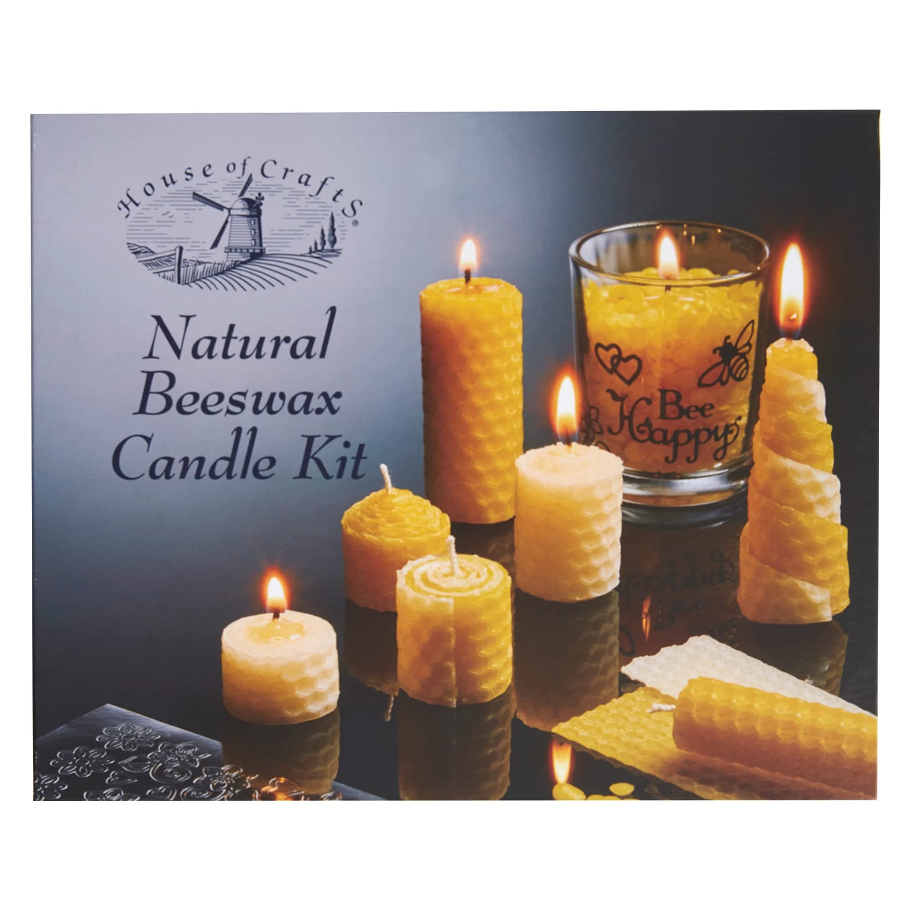 House of Crafts Natural Beeswax Candle Kit! Home decoration | Creative Gift