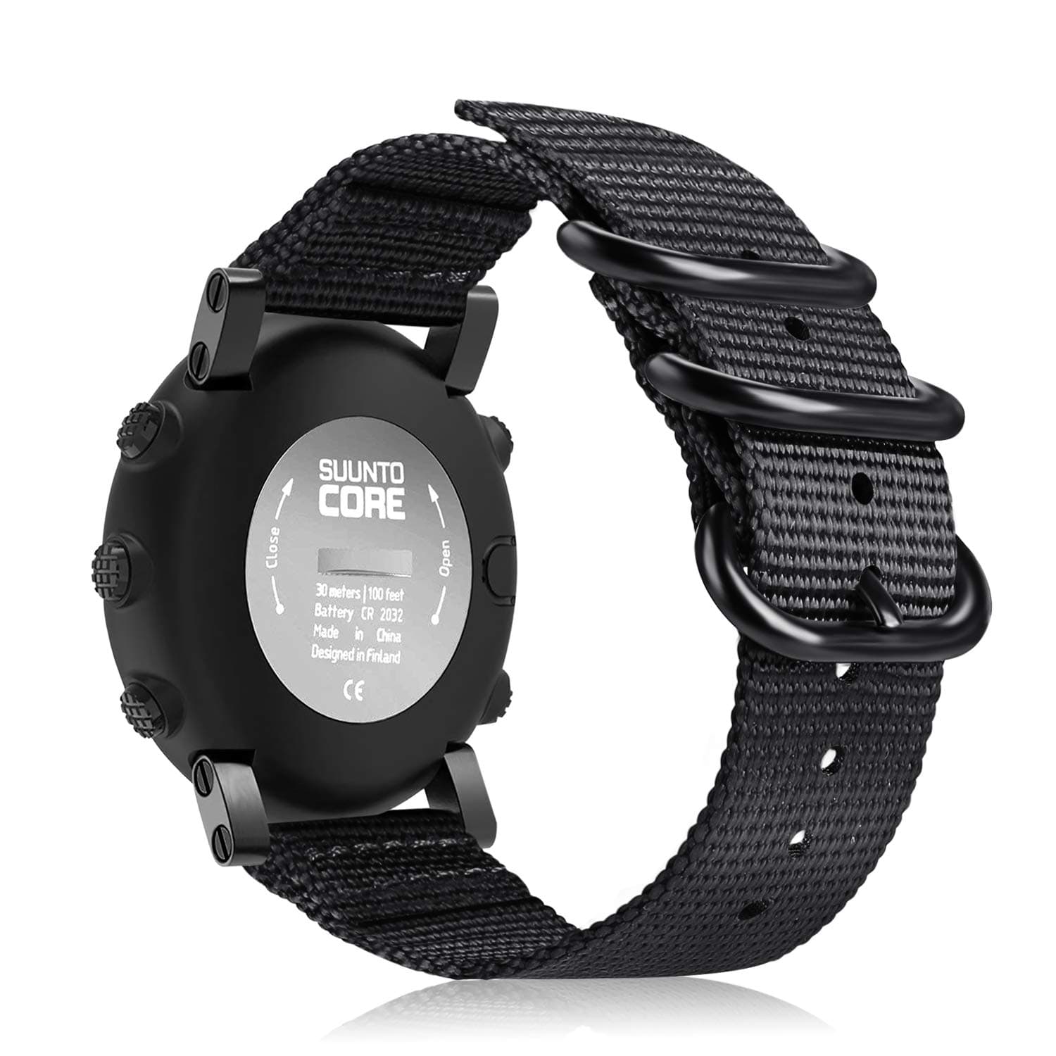 Fintie Watch Band Compatible with Suunto Core, Premium Woven Nylon Replacement Sport Strap with Metal Buckle Compatible with Suunto Core Smart Watch