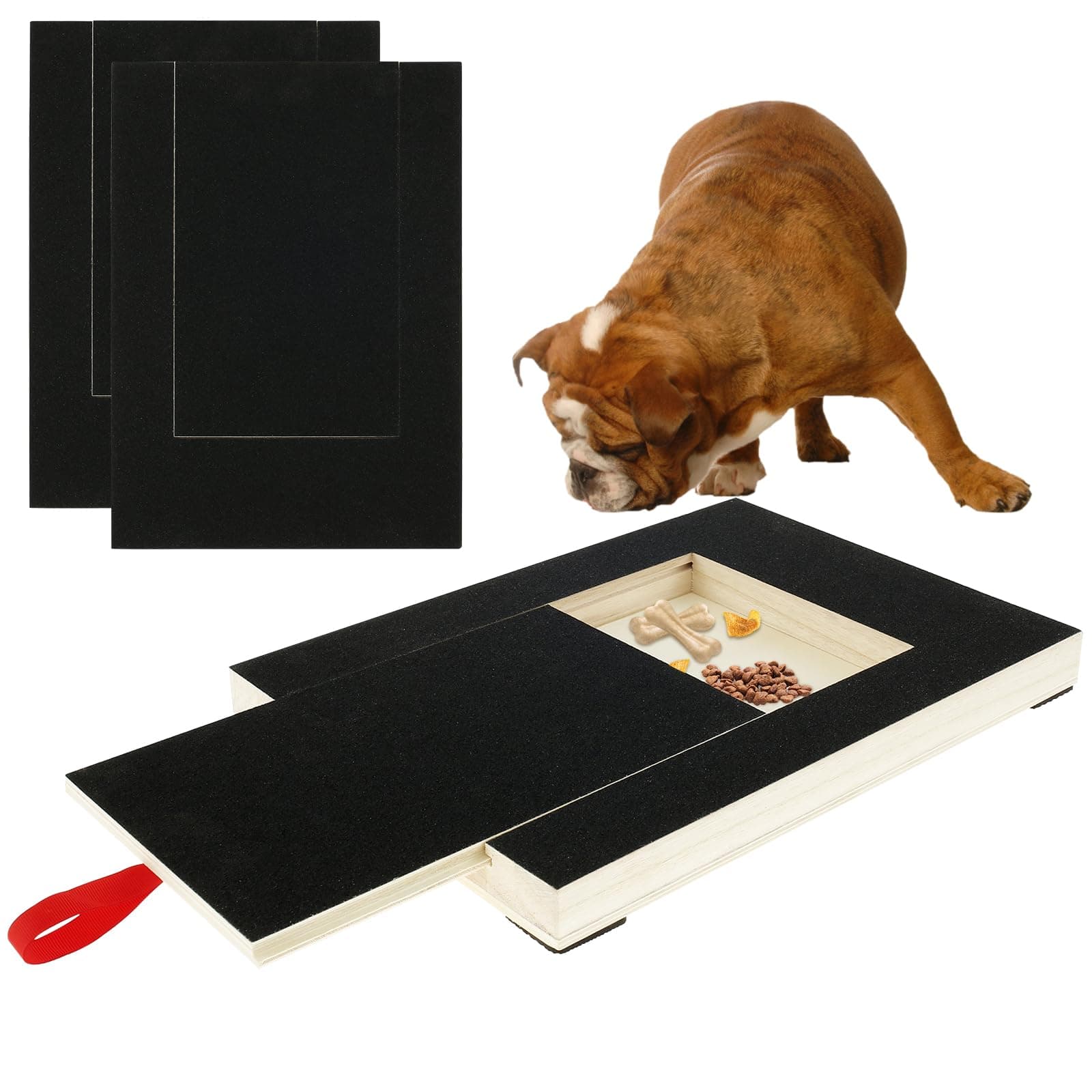 Sponsored Ad – Jetcloud Dog Nail Scratch Board File,Wooden Dog Nail File Board with Built-in Snack Box and Sandpaper, Puppy Nails Grinding Pad Scratcher for Pet Nails Care