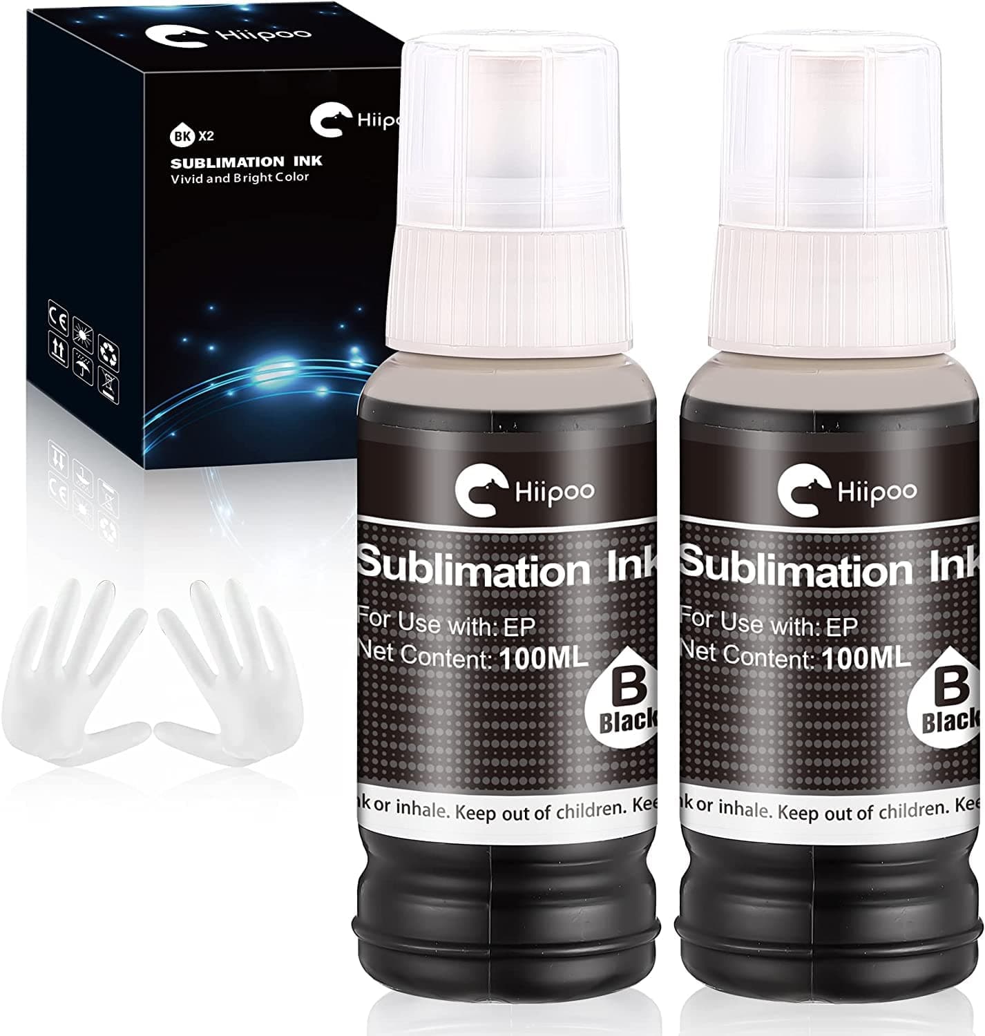 Sublimation Ink for Supertank Inkjet Printers ET-2720 ET-2760 ET-2800 ET-2803 ET-3760 ET-4700 ET-4800 ET-7720 ET-2400 Heat Press Transfer on T-Shirt Mug Mask Printer(Autofill/Anti-UV)