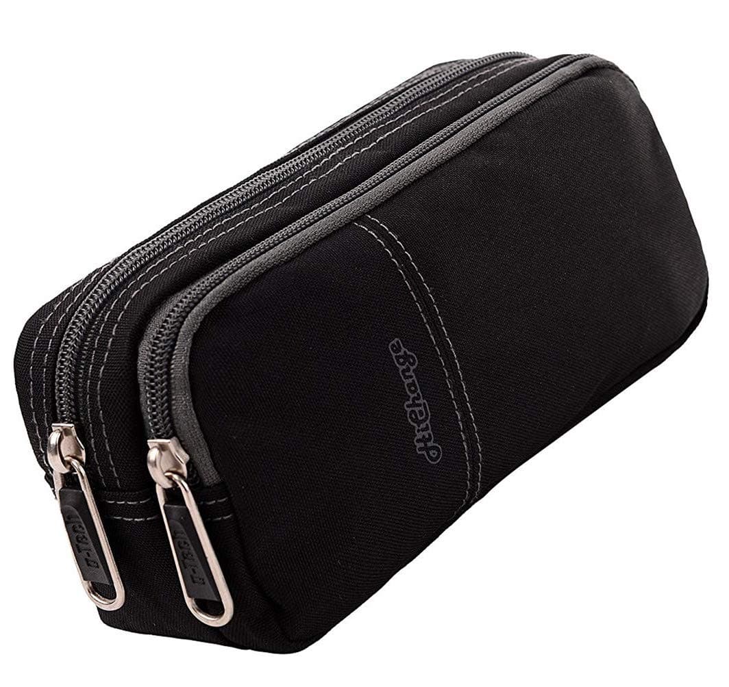 Pencil Case, Large Capacity Pencil Cases Pen Case Pencil Bag Pouch with Big Compartments for School ,Office, Black