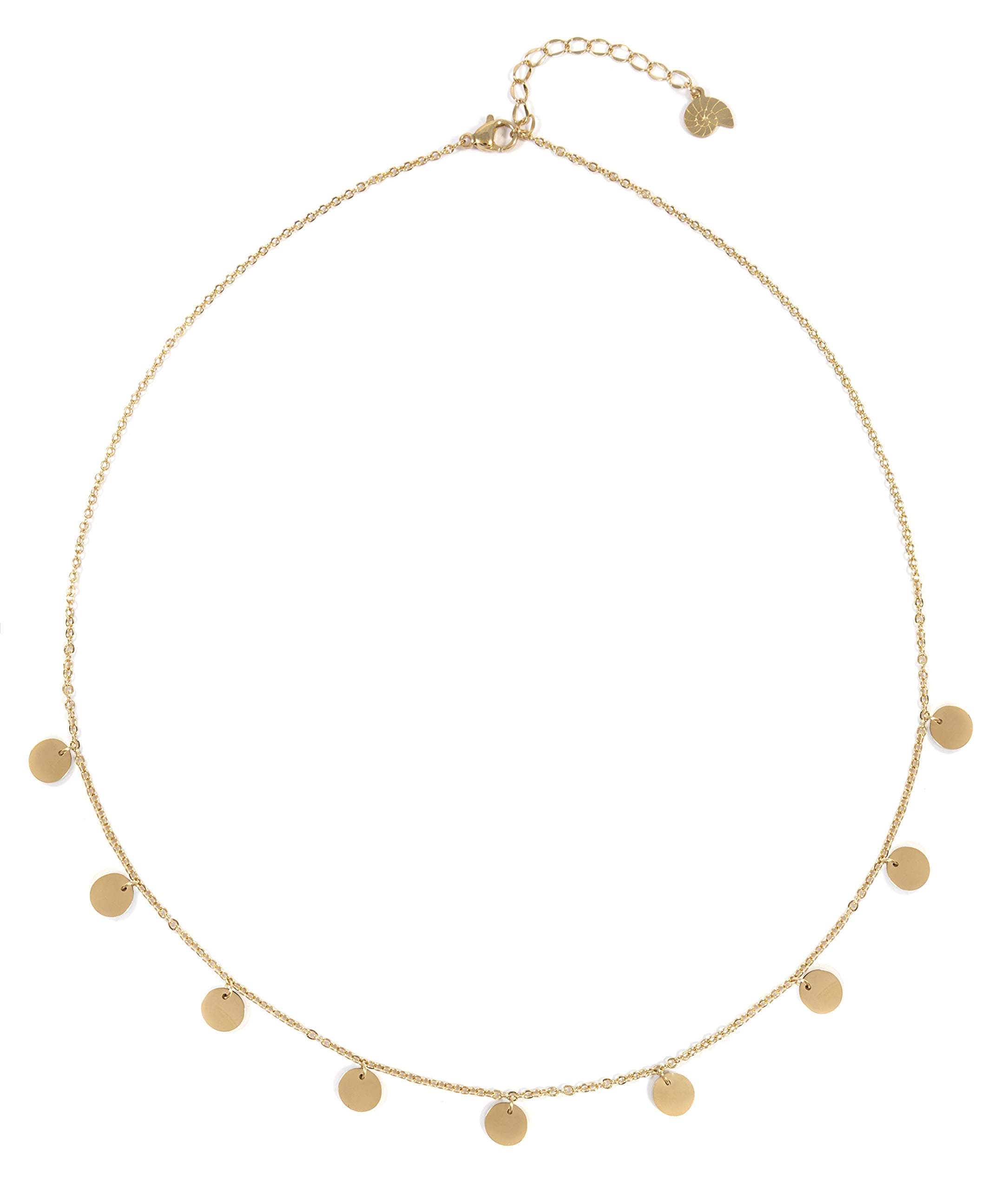 Multi Circle Necklace in Gold