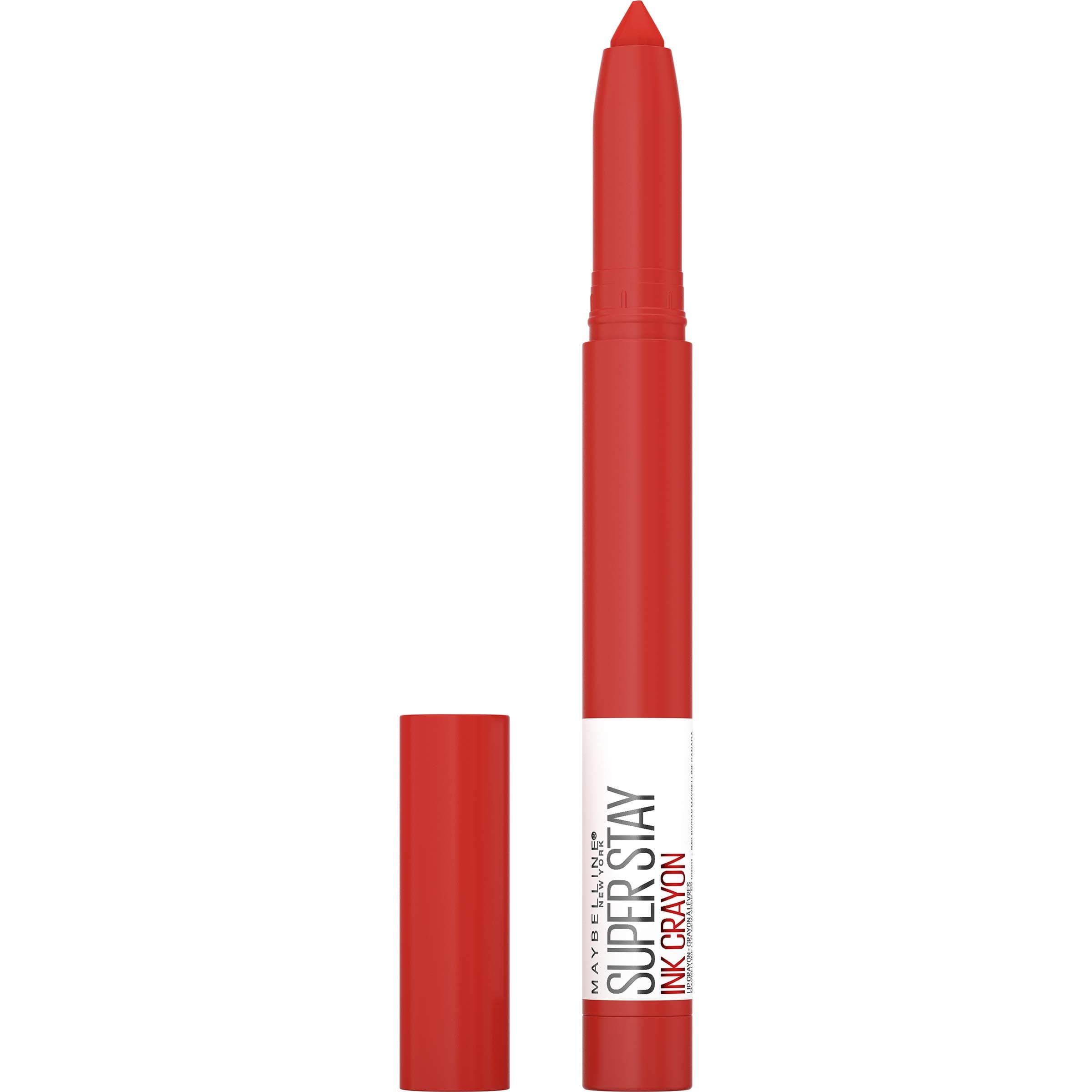 SuperStay Ink Crayon Matte Longwear Lipstick With Built-in Sharpener, Know No Limits, 0.04 Ounce