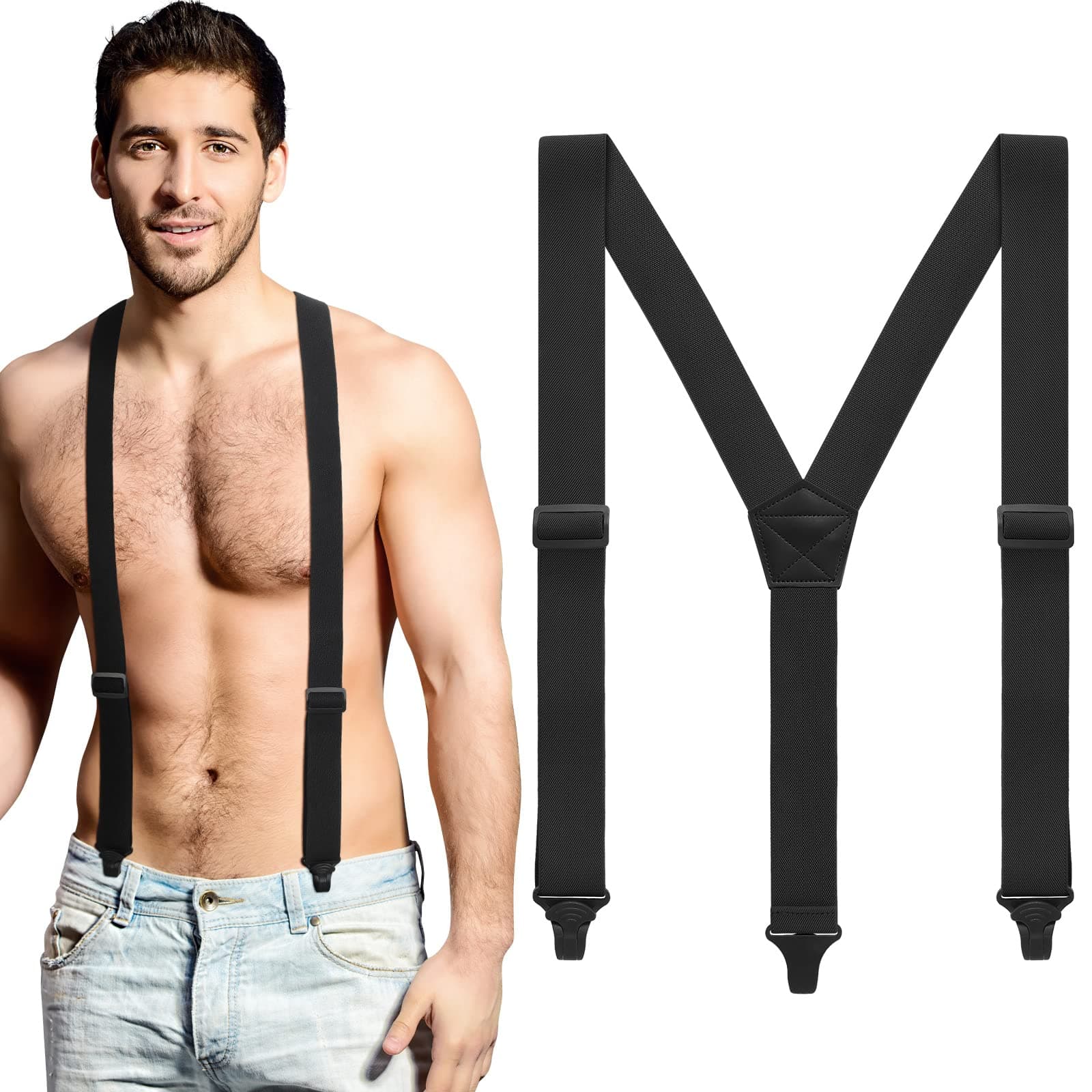 Men's Suspender Hidden Suspender for Men Airport Hidden Suspenders Man's Suspenders Y Back Underclothing