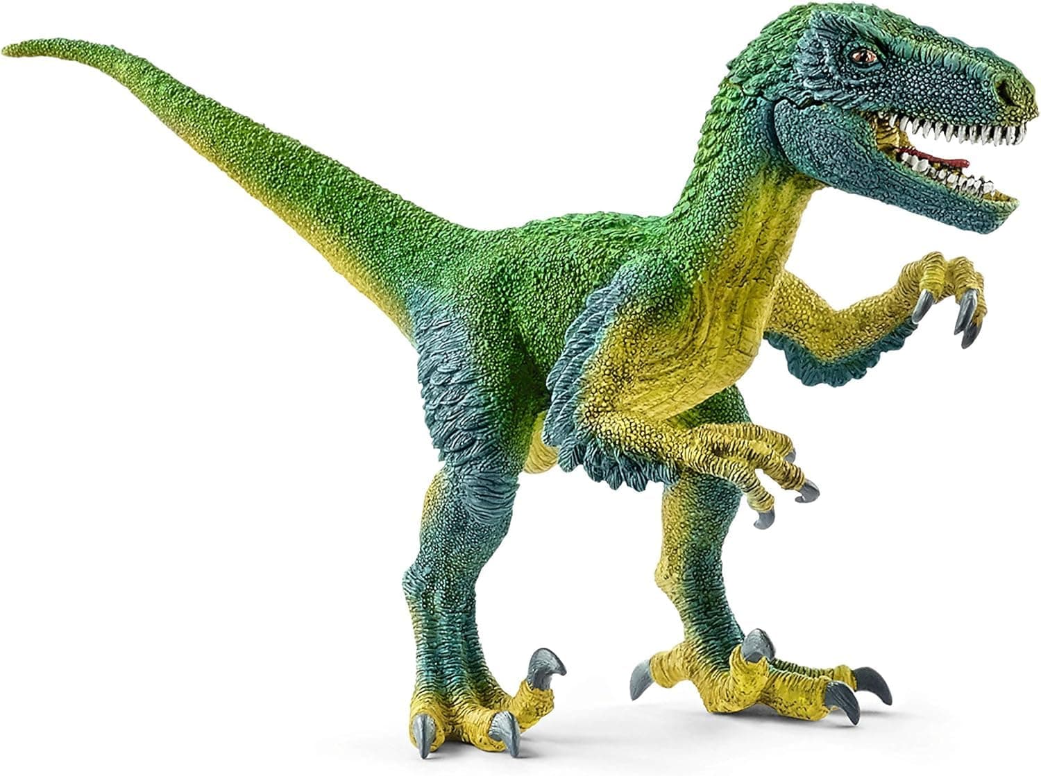 Schleich Dinosaurs Realistic Velociraptor Figurine with Moving Jaw - Detailed Prehistoric Jurassic Dino Figurine and Toy Truck - Durable for Fun Play for Boys and Girls - Kids 5+ | 14585