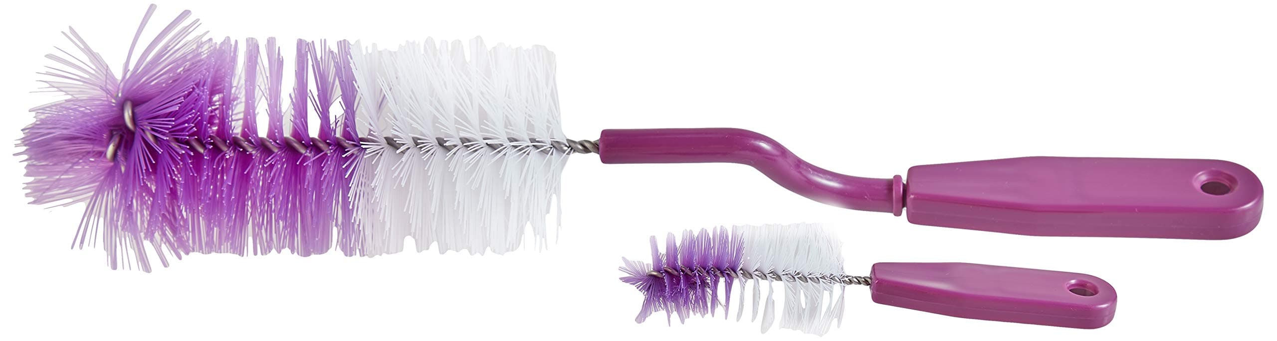 Thermobaby Brush for Baby Bottles and Teats, Plum/White