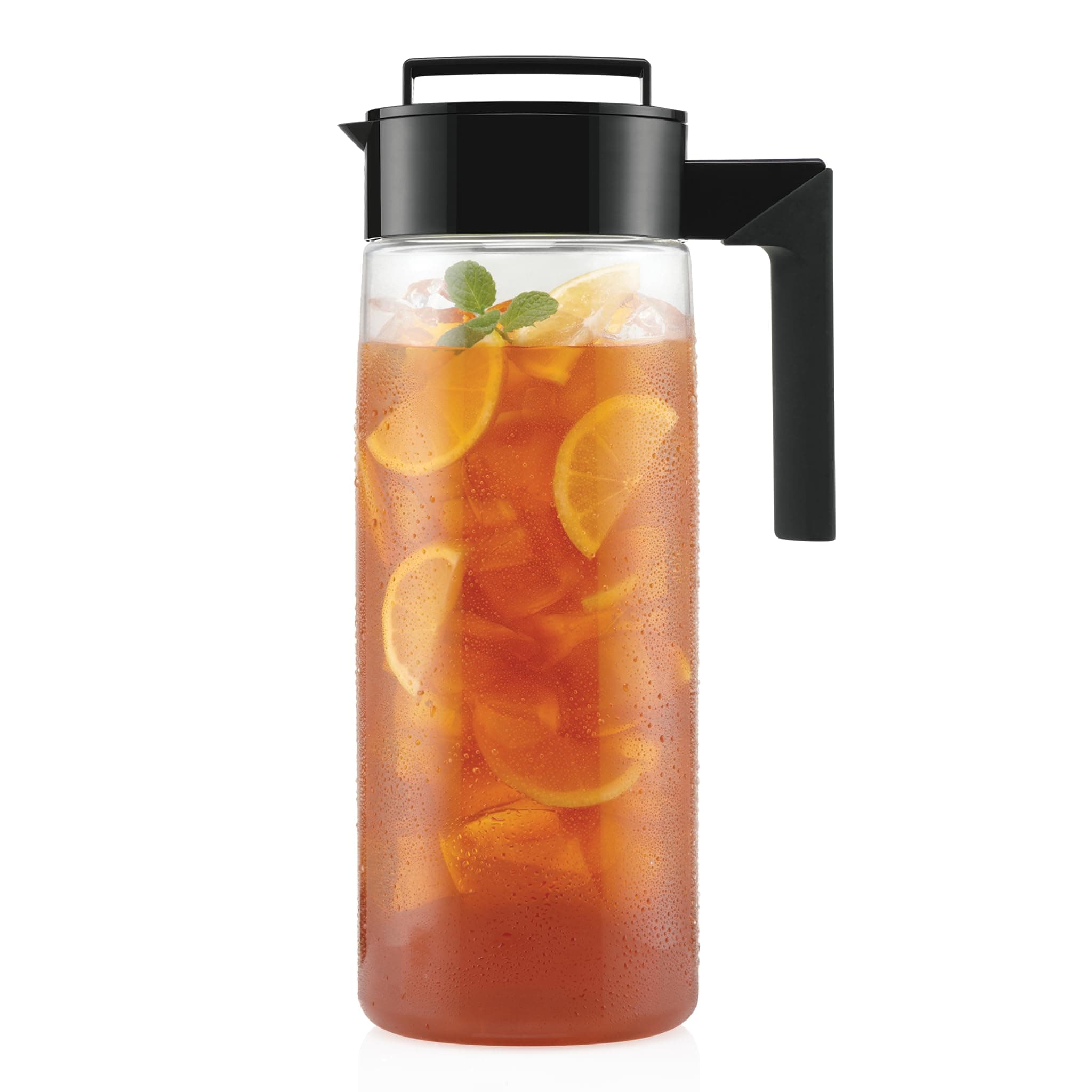 Patented and Airtight Pitcher Made in the USA, BPA Free, 2 qt, Black
