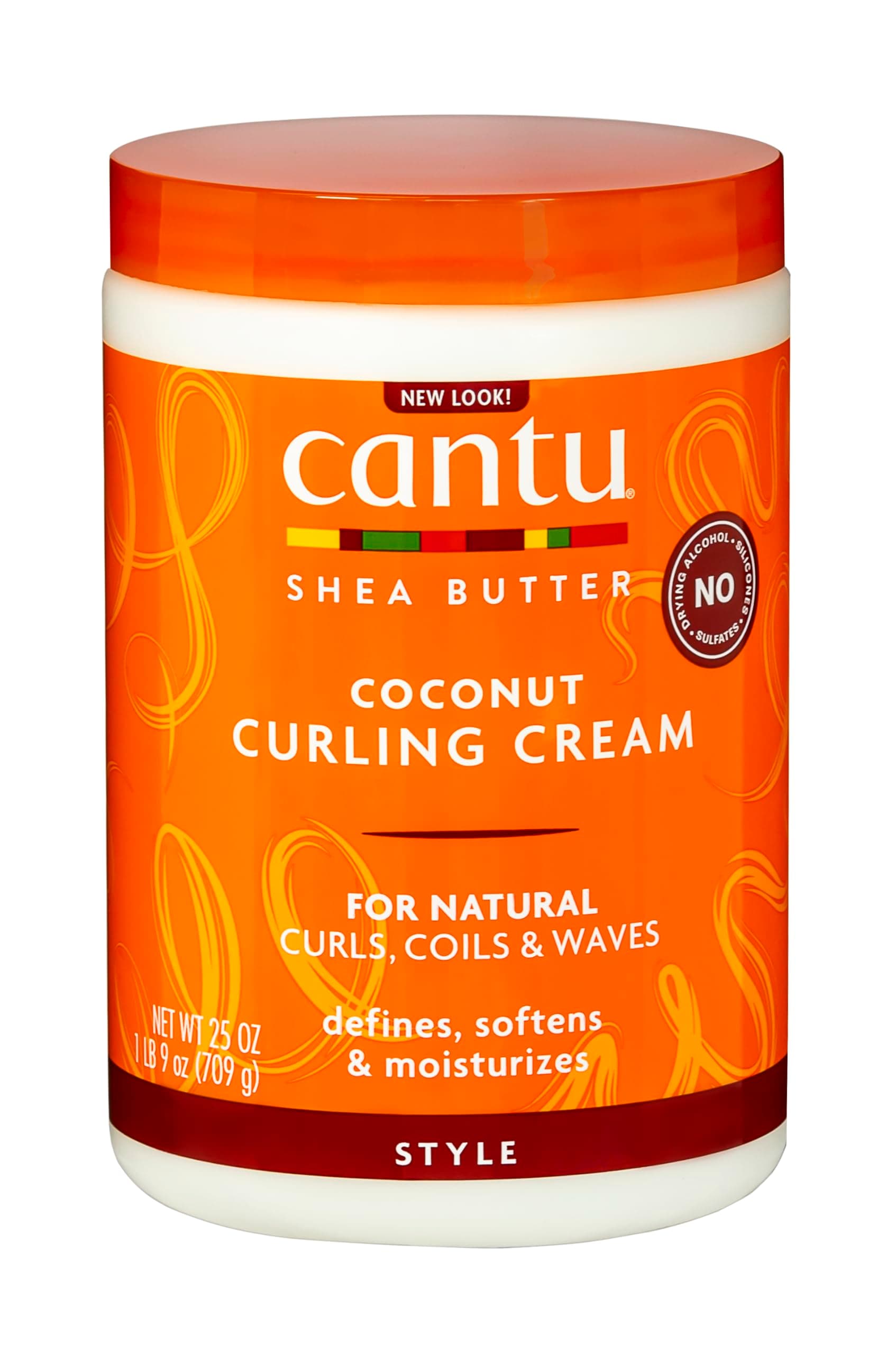 Cantu Shea Butter for Natural Hair Coconut Curling Cream, 25 Ounce
