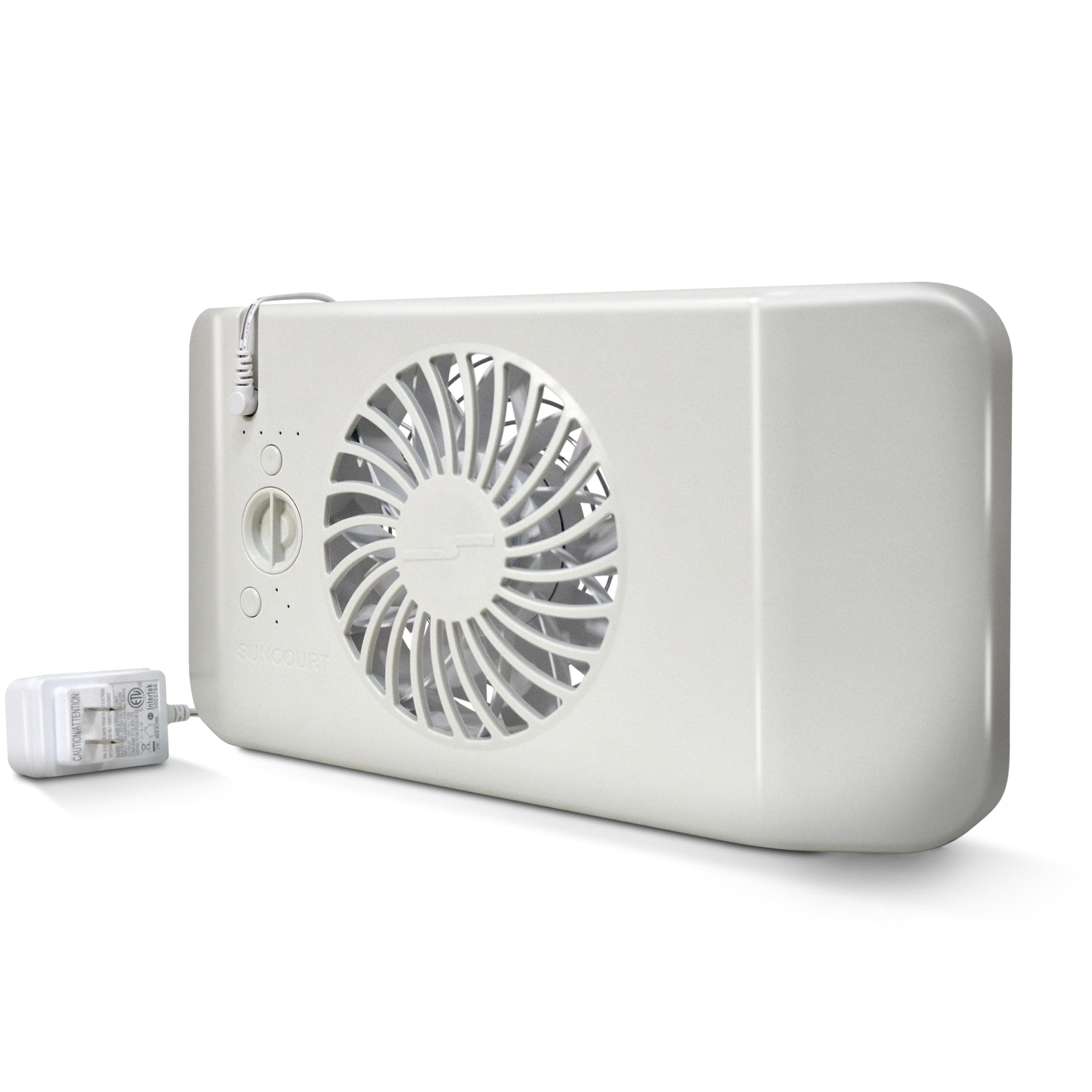 Suncourt Equalizer EZ8 Floor Register Booster Fan — Ultra-Quiet, 8-Speed Fan with Smart Technology and 6-Foot Power Cord, HC600 (White)