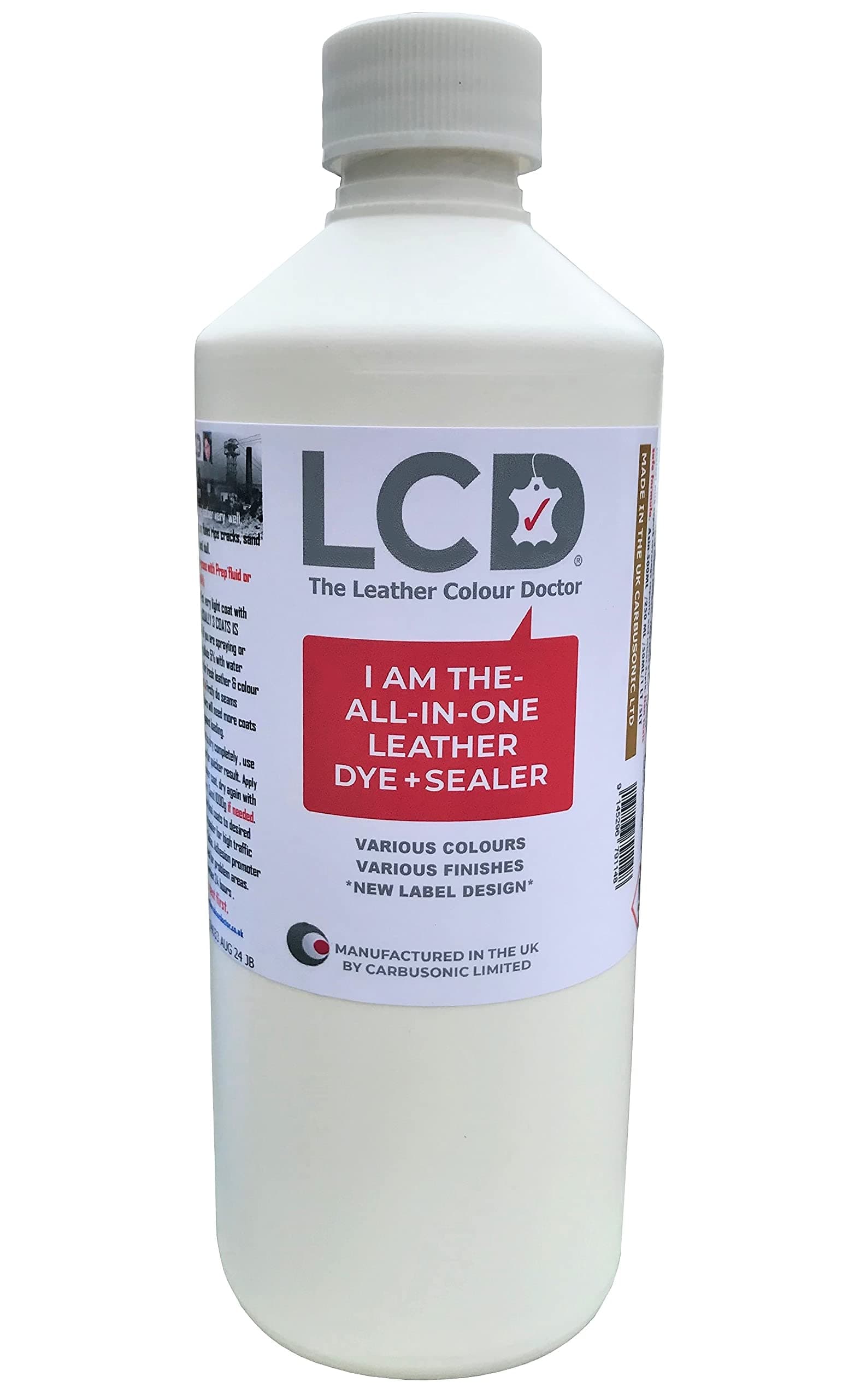 Chocolate Brown Leather Dye & Sealant – Restores Colour for Sofas, Chairs, Car Seats, Shoes & Handbags – Covers Scuffs & Fading – Professional Leather Recolouring 250ml