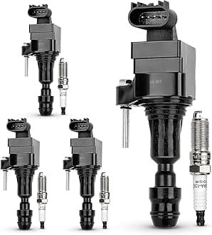 UF491 Ignition Coil & XP5263 Double Iridium Spark Plug for Buick Regal Verano Lacrosses/Chevy Cobalt Equinox Malibu Orlando HHR/GMC Terrain/Pontiac G5 G6/Saturn Replaces#UF645 D522C C1552 12638824