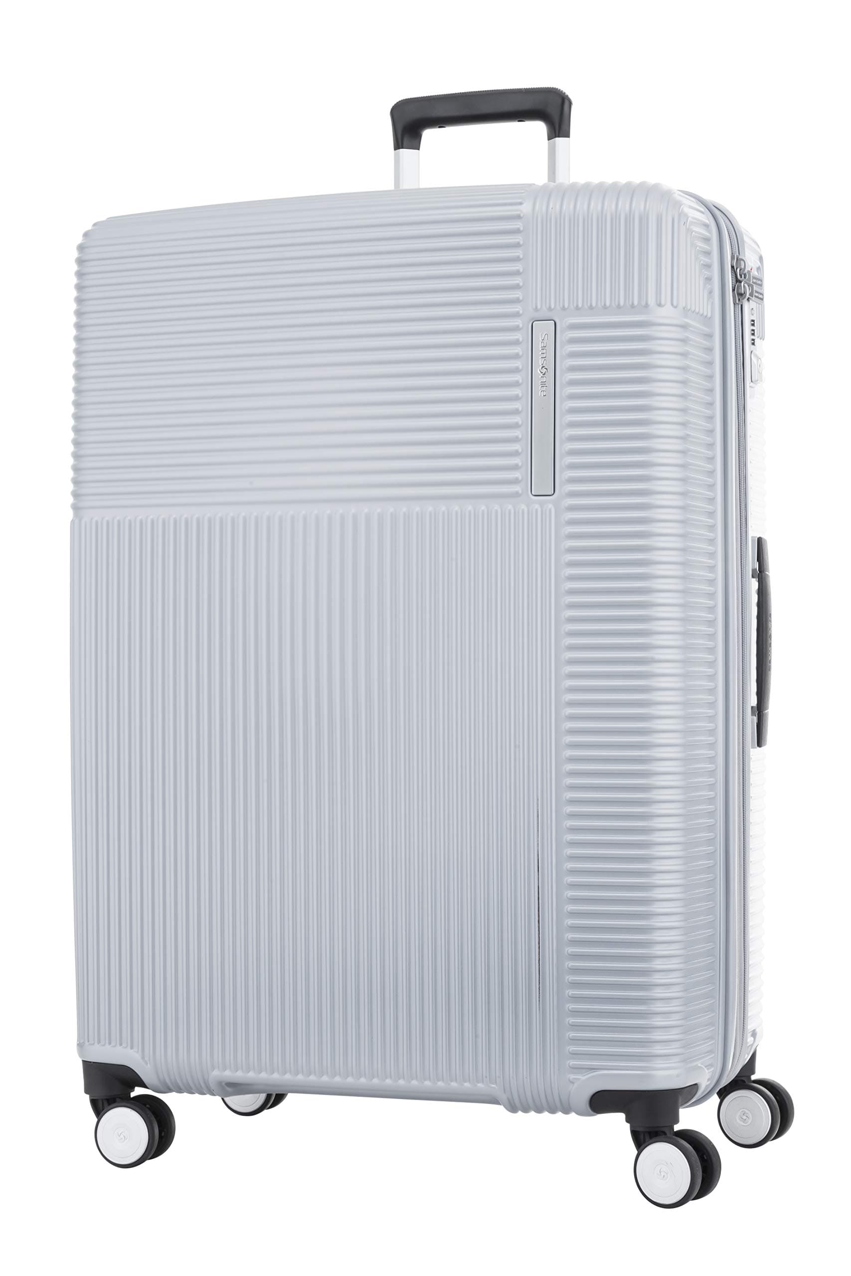 SAMSONITE Rexa Polycarbonate 75 cms Silver Hardsided Check-in Luggage (SAM REXA SP75/28 EXP Silver)