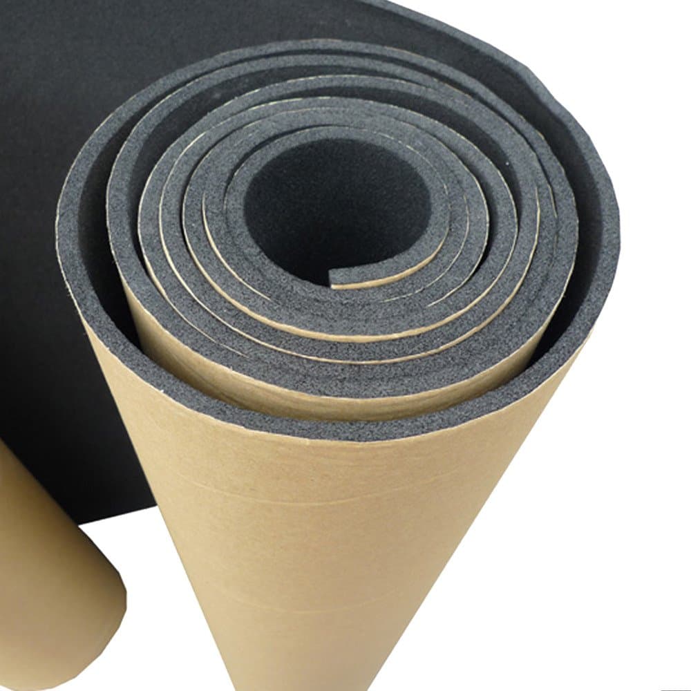 1Roll 20mm Car Sound Proofing Deadening Insulation Closed Cell Foam Noise Soundproof 50cm X 100cm