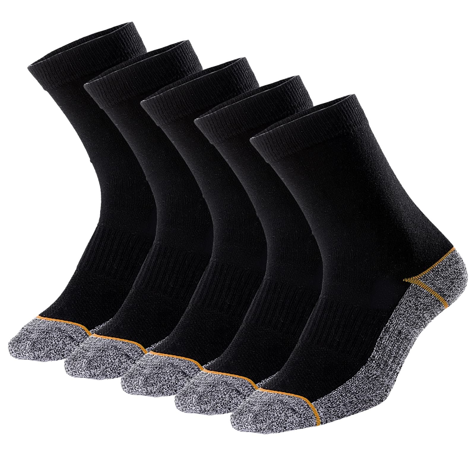 Copper Infused Athletic Crew Socks for Mens and Womens - Moisture Wicking Anti Smell Ankle Socks 4/5 Pairs