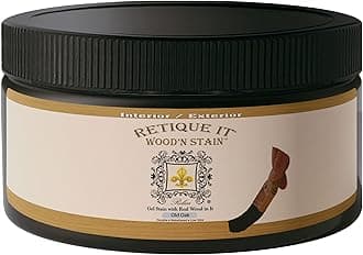 Retique It Wood'n Stain - Gel Stain with Liquid Wood (8 oz, 28 Old Oak)