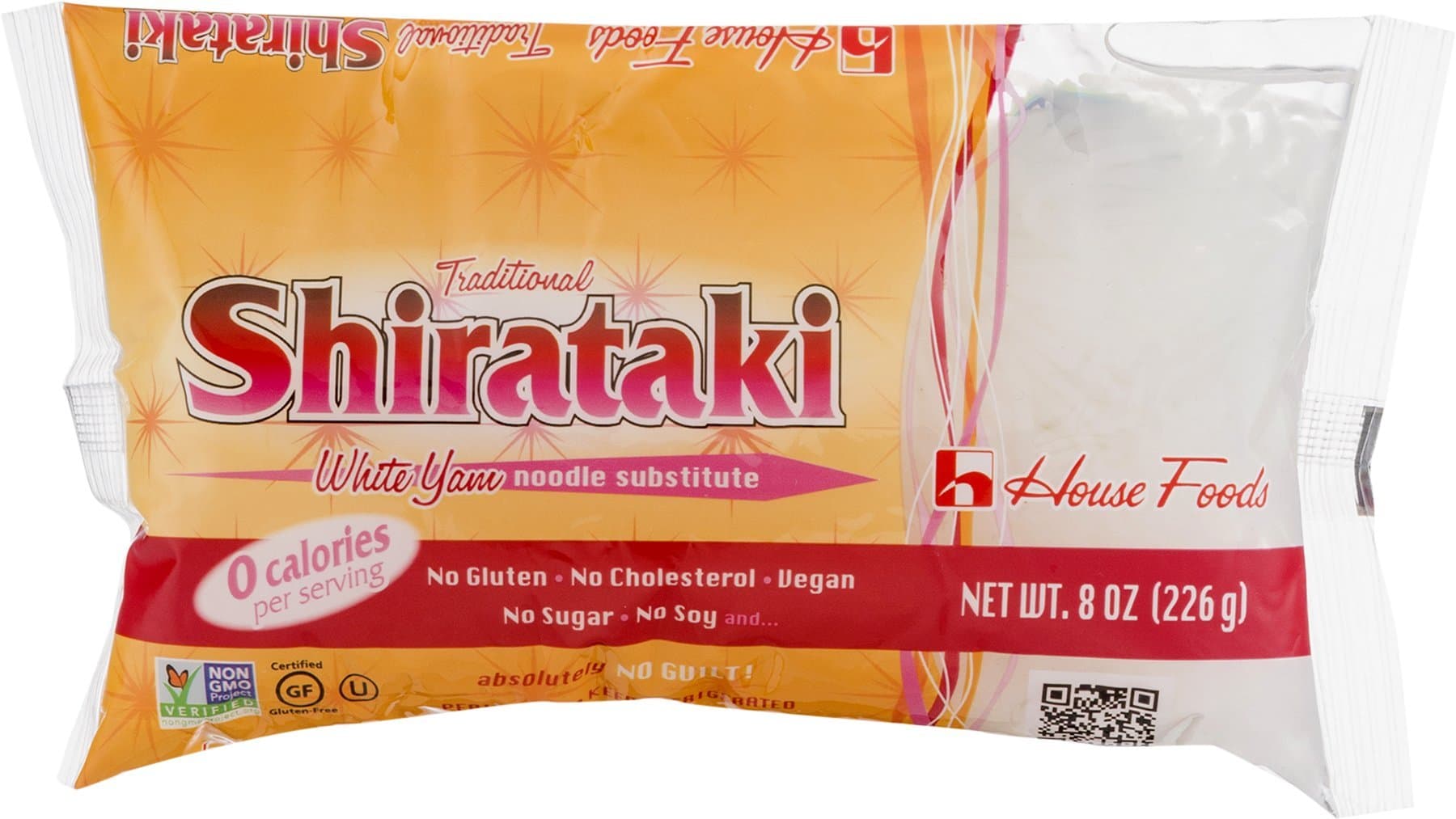 House Foods Traditional Shirataki White Yam Noodle Substitute, 8 Ounce