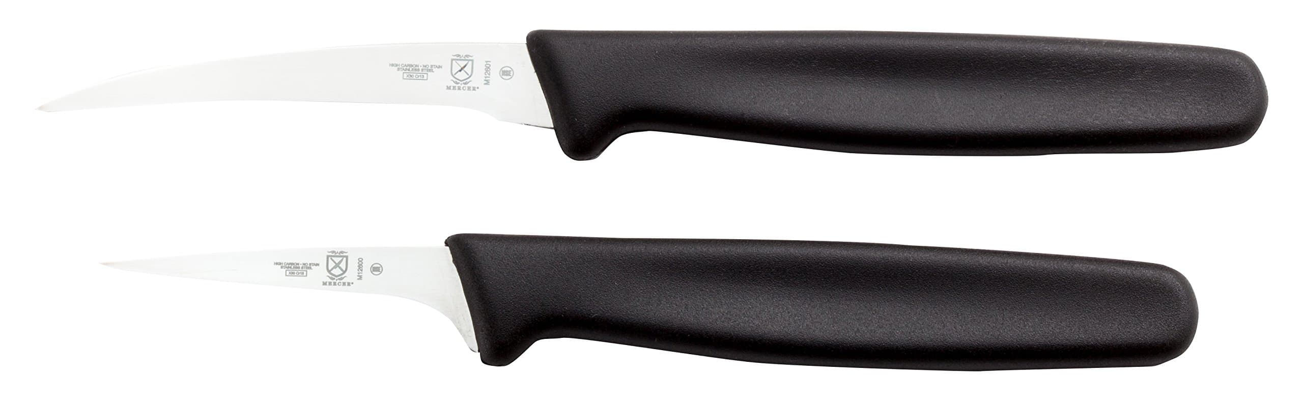 Mercer Culinary Carving Knife, 5 Inch, Black 2 Inch & 2.5 Inch Set M12611