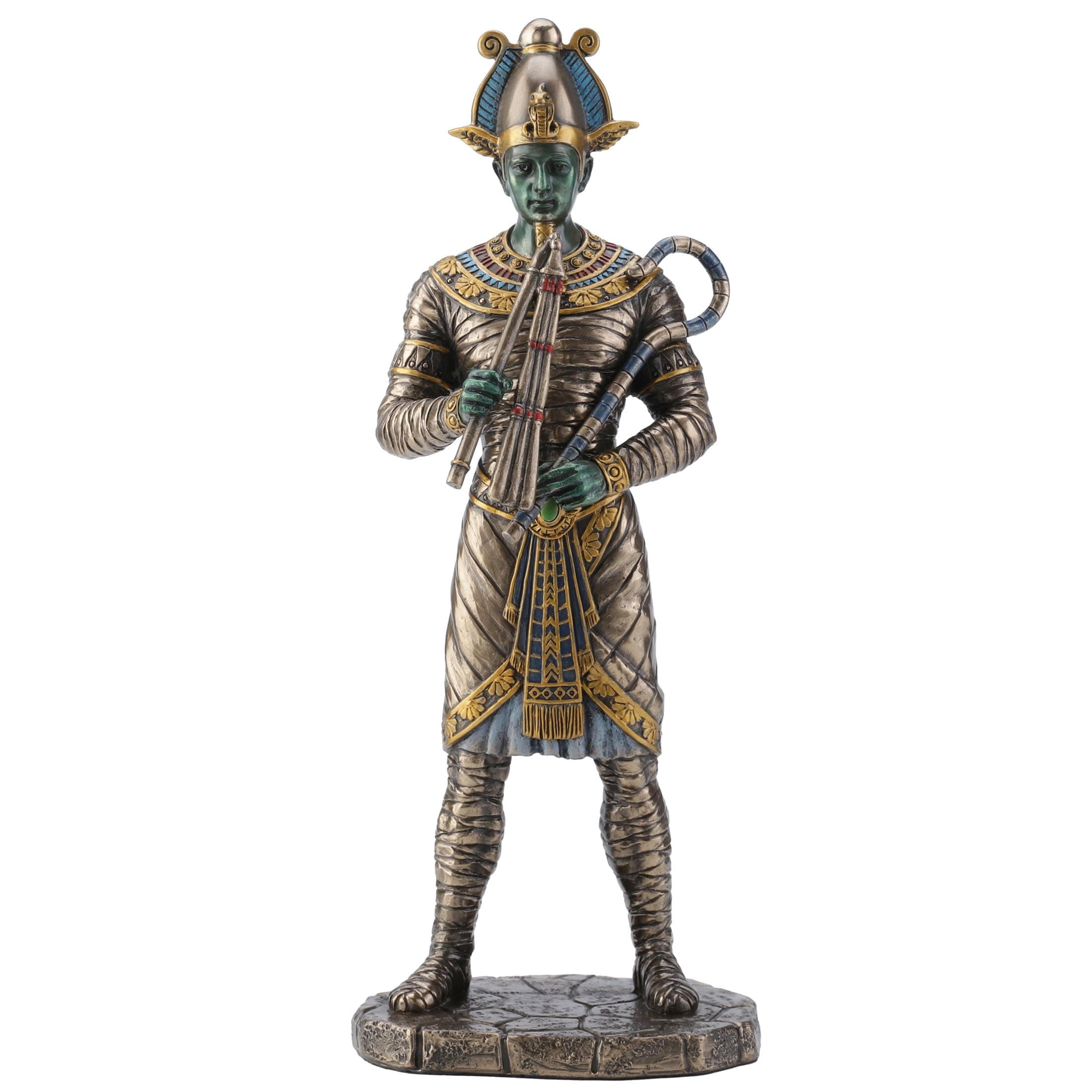 Veronese Design 10 5/8 Inch Osiris Ancient Egyptian God of The Dead Cold Cast Resin Antique Bronze Finish Statue