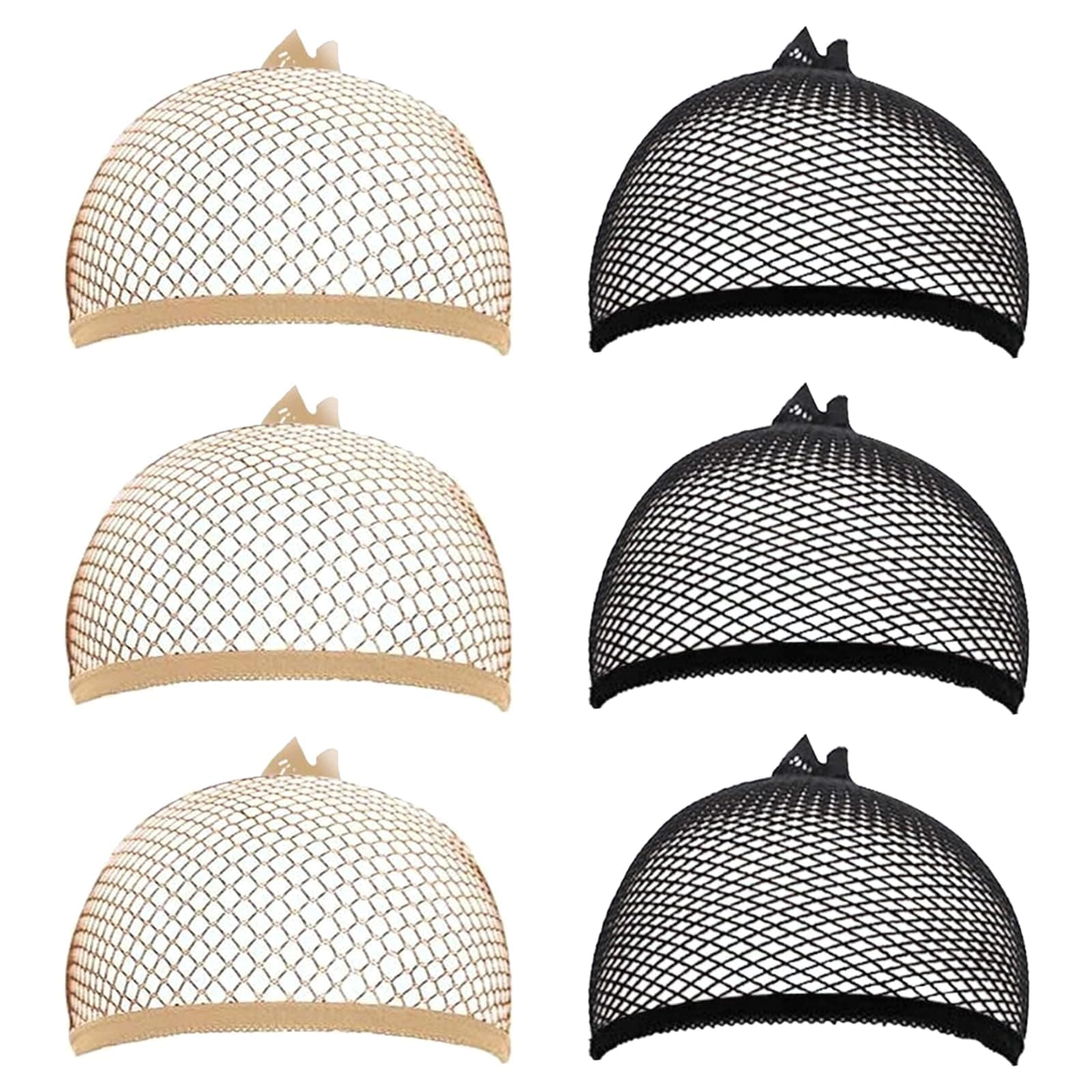 Breathable Mesh Wig Cap 6Pack Hair Net For Wigs Elastic, Wig Hair Net,Natural Looking Design, Universal Size Perfect For Cosplay, Halloween, And More