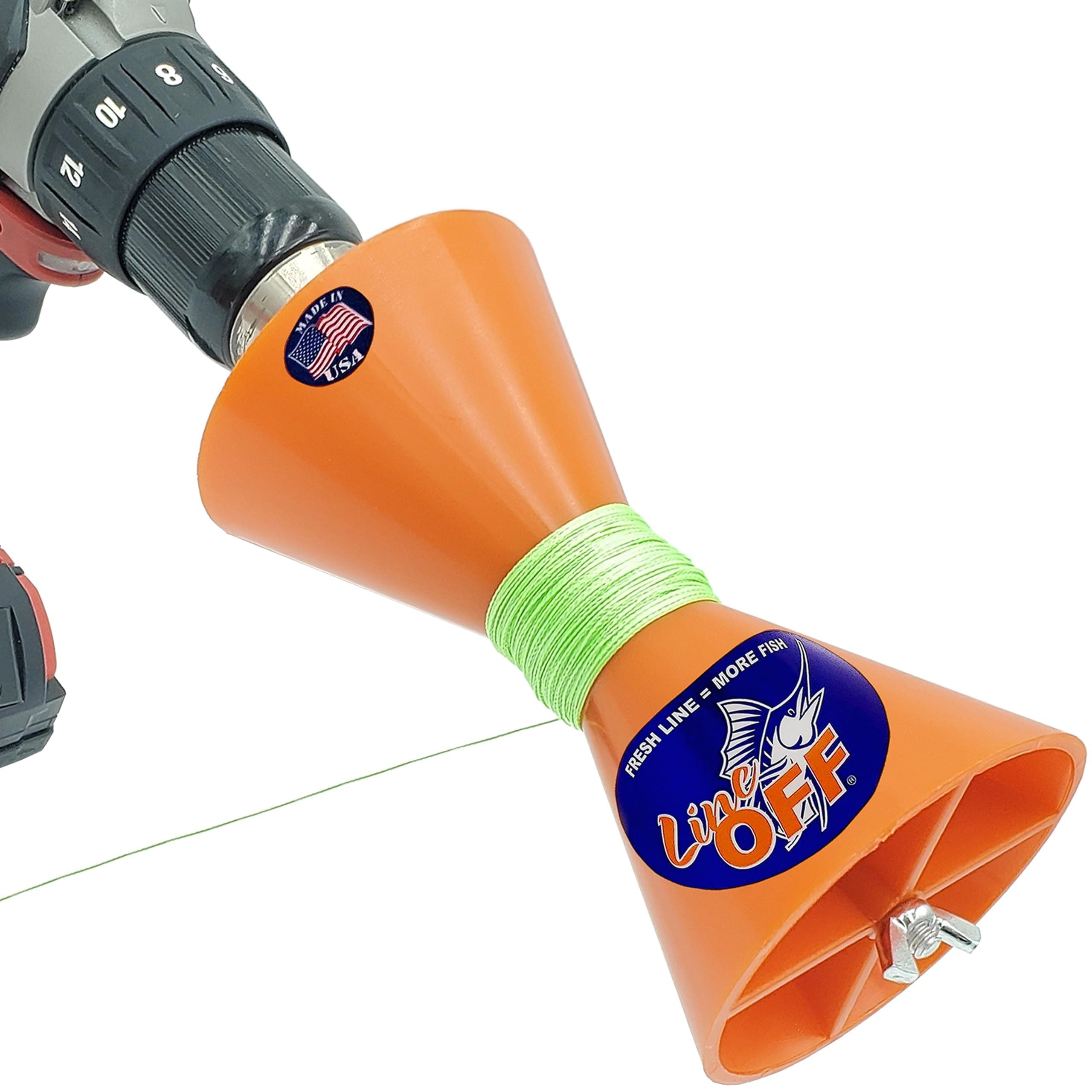 Line Off Fishing Spooler, Fastest Drill Powered Remover, Reel Spooler For Reels, Electric Stripper, Gifts Men, Battery