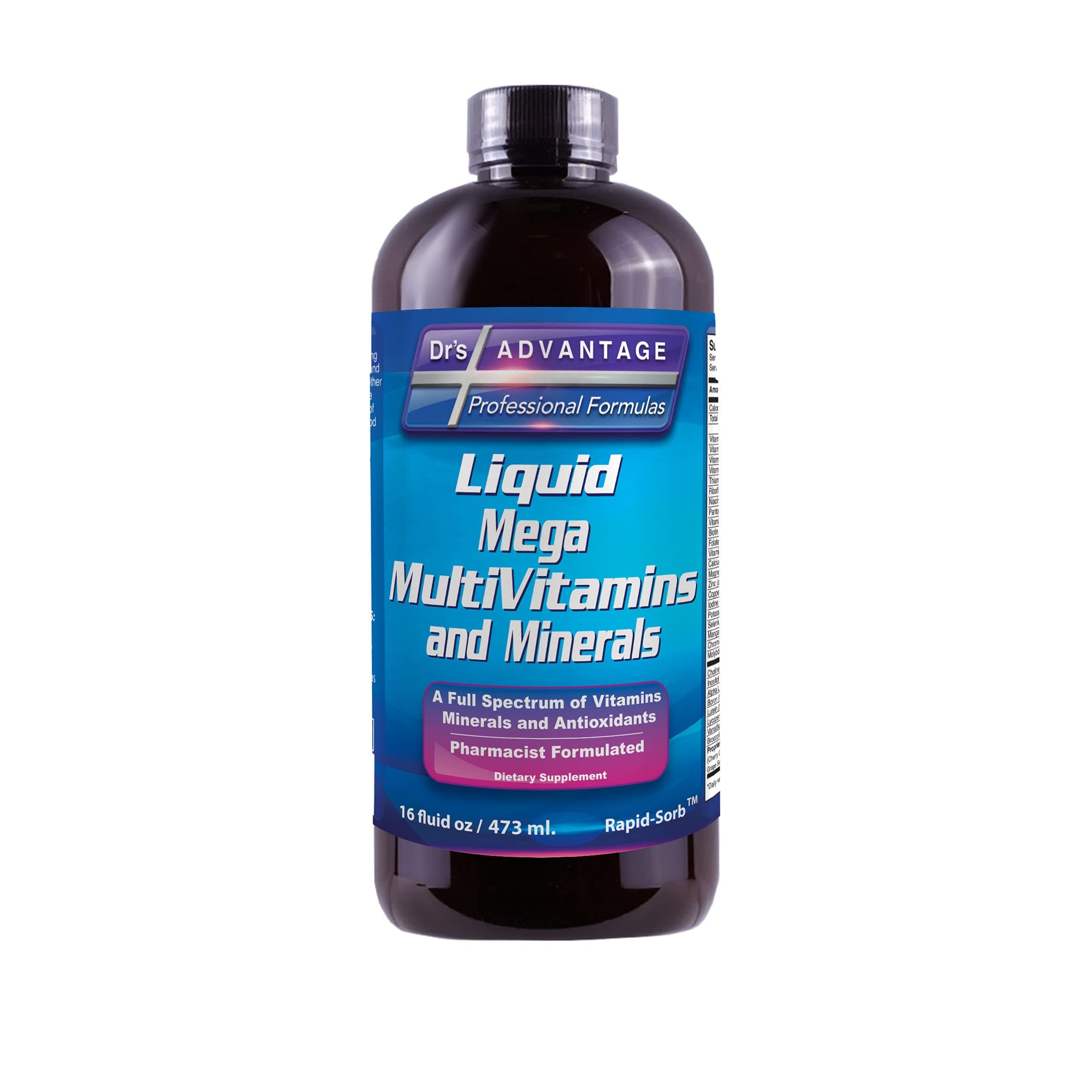 Liquid Mega MultiVitamins & Minerals 16oz. [Health and Beauty]