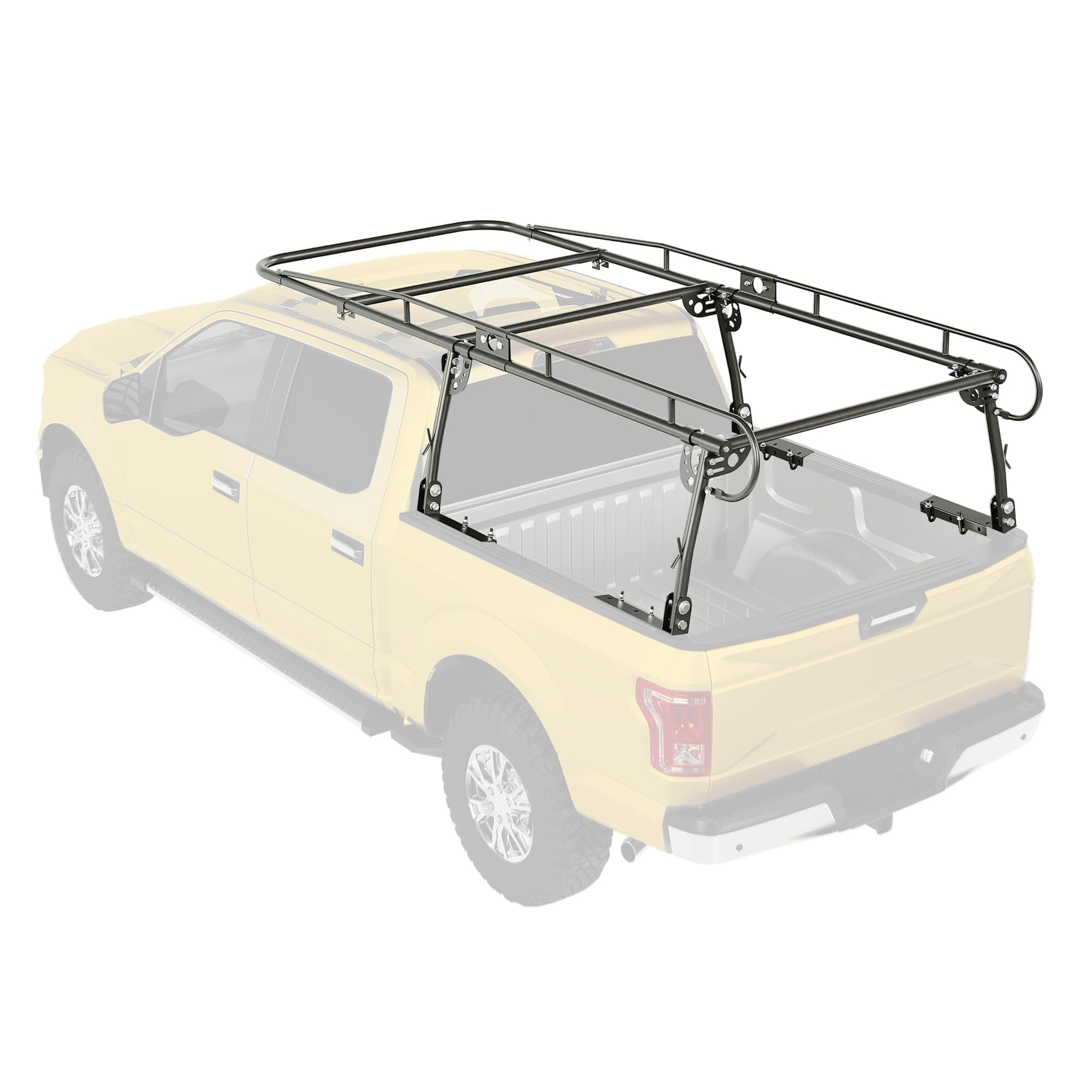 1000 LBS Adjustable Truck Contractors Rack Ladder Pickup Kayak Lumber Rack Side Bar Long Cab Full Size 60"(W) x 138"(L) x 34"(H) (You Will get 2 Boxes)