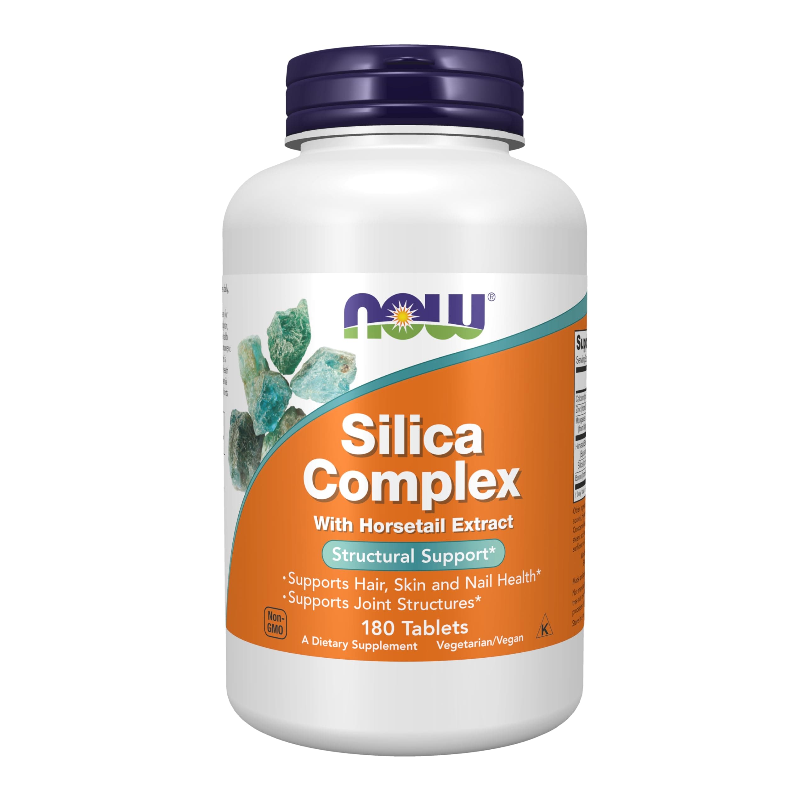 Now Foods Silica Complex, 180 Tabs 500 mg
