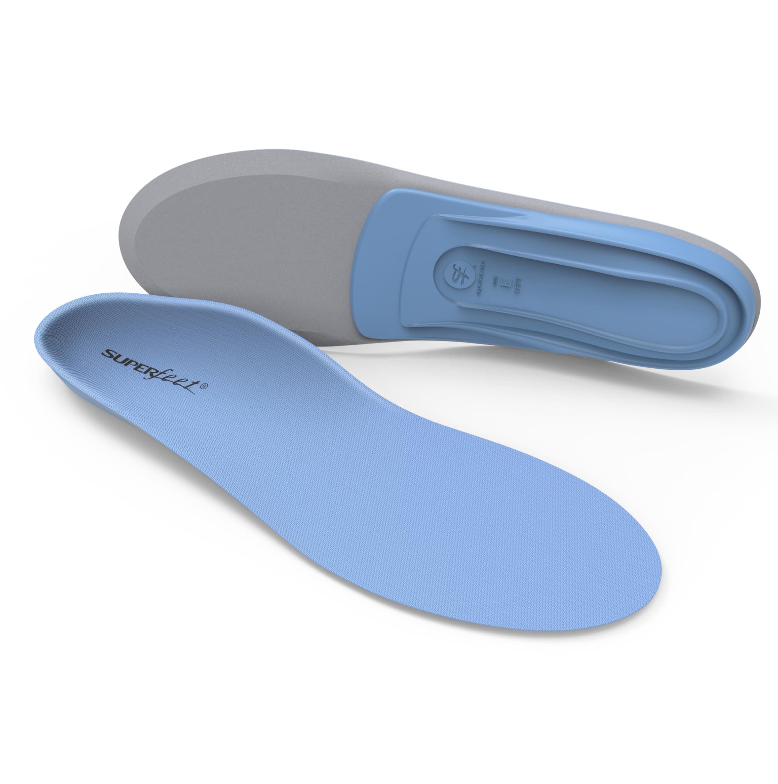 Superfeet All-Purpose Support Medium Arch Insoles (Blue) - Trim-To-Fit Orthotic Shoe Inserts - Professional Grade - Men 11.5-13 / Women 12.5-17