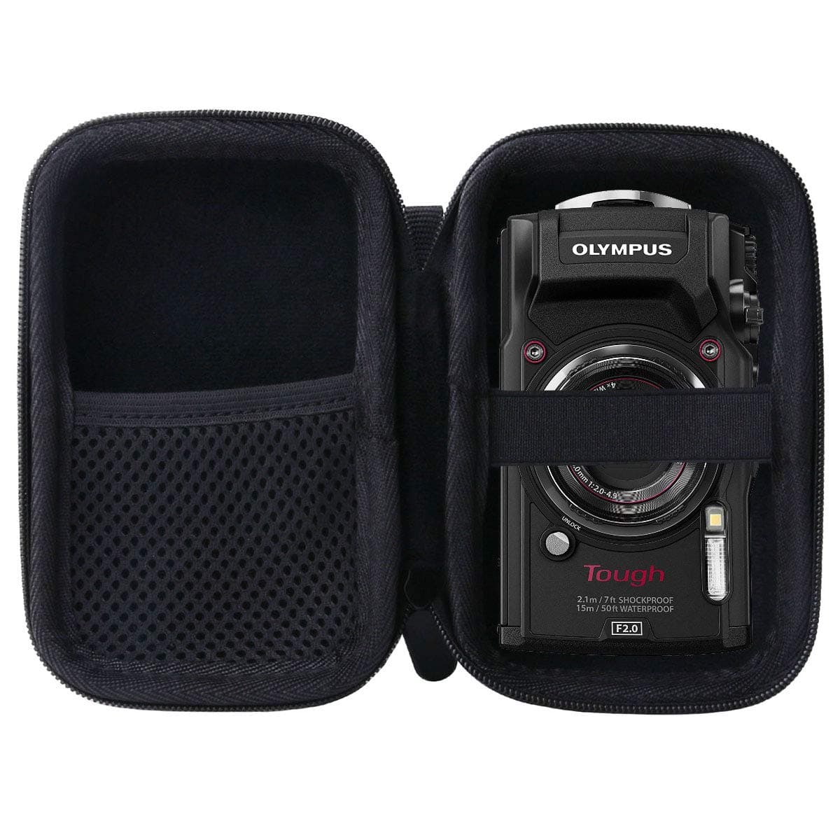 Hard Carrying Case for Olympus Tough TG-7/TG-6/ TG-5/TG-4 Digital Camera Case (Storage case, Black)