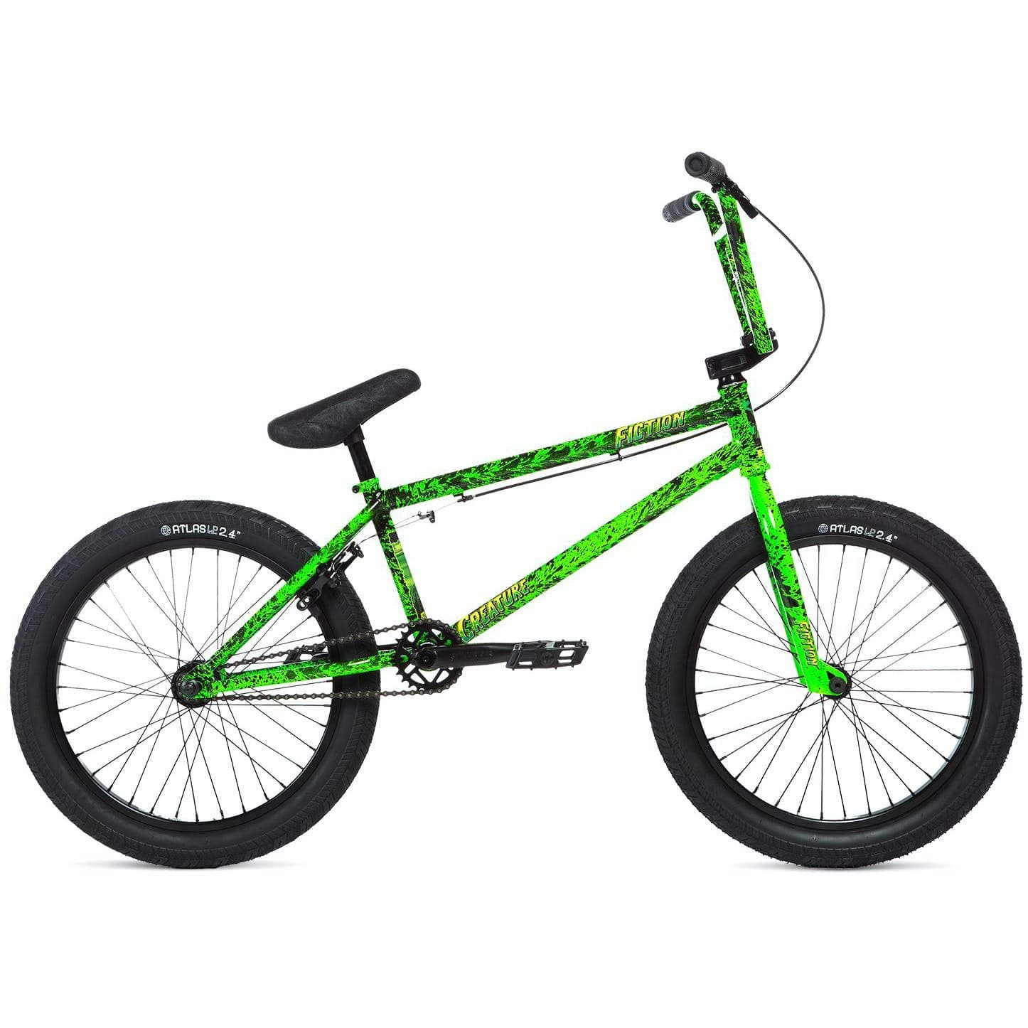 Stolen X Fiction Creature 20" 2020 BMX Freestyle Bike (21" - Toxic Green Splatter)