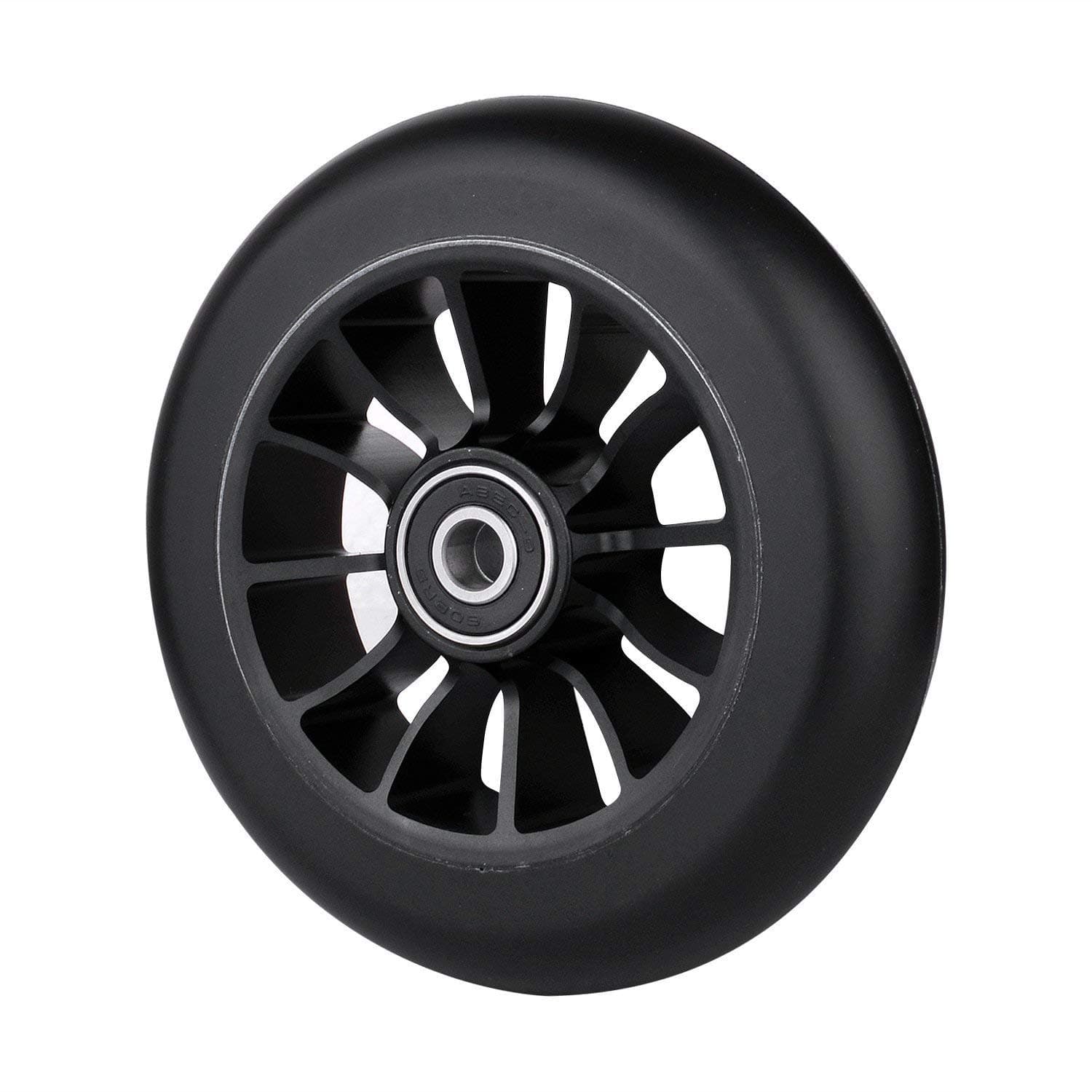 110 mm alloy series pro stunt scooter wheel with Abec 9 bearings fits MGP/razor/lucky/JD bug pro scooter., black