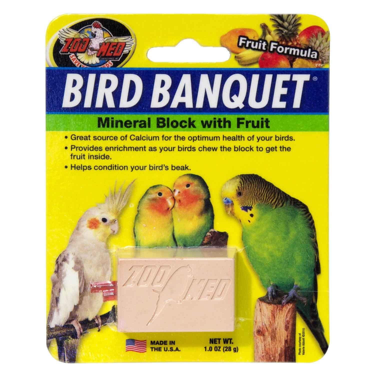 26384 Bird Banquet Fruit Mineral Block, 1 oz/Small