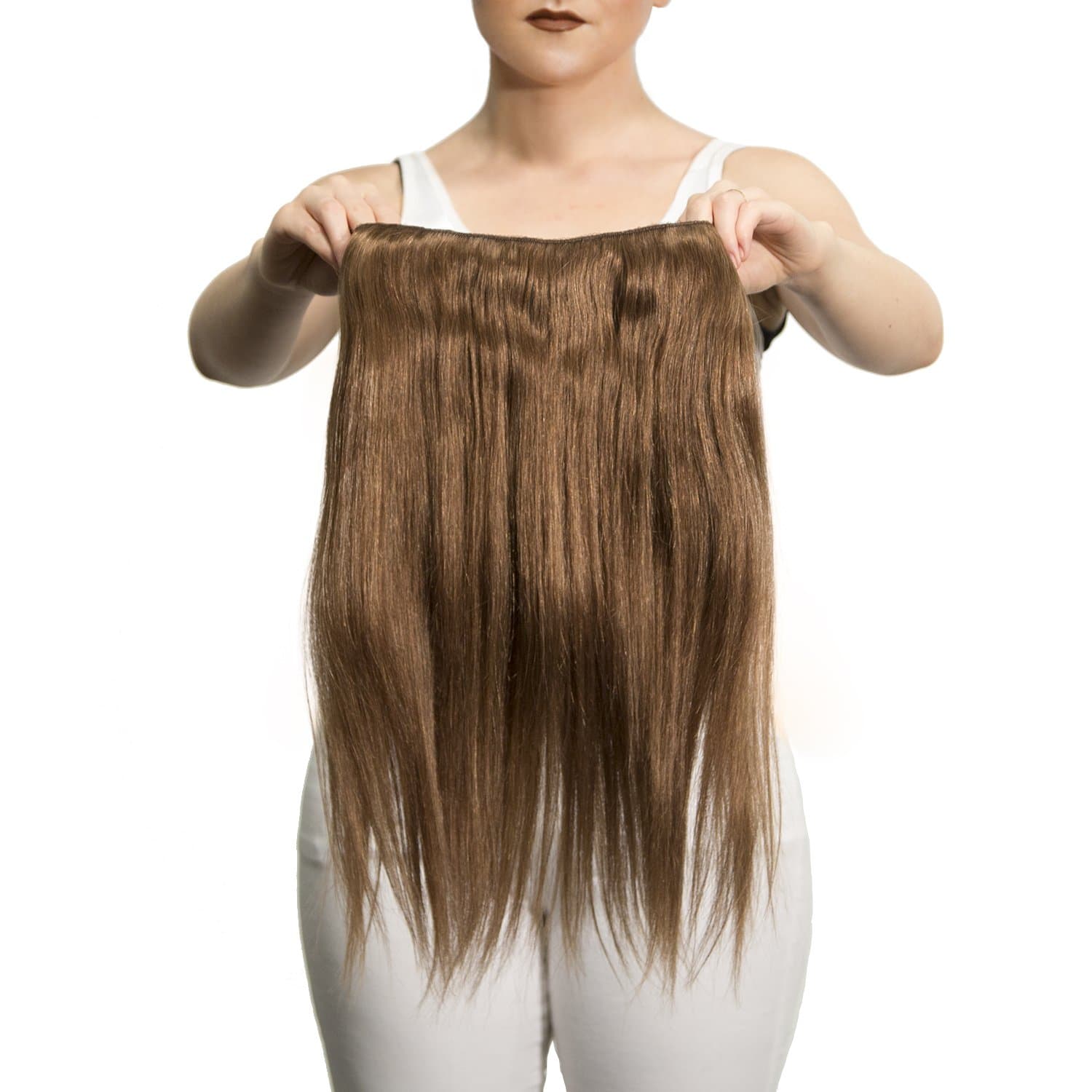 Sono 1 Count 165 g 20" Solo Straight Sono 1 Count 100% Human Hair Extensions, 8 Light Chestnut Brown