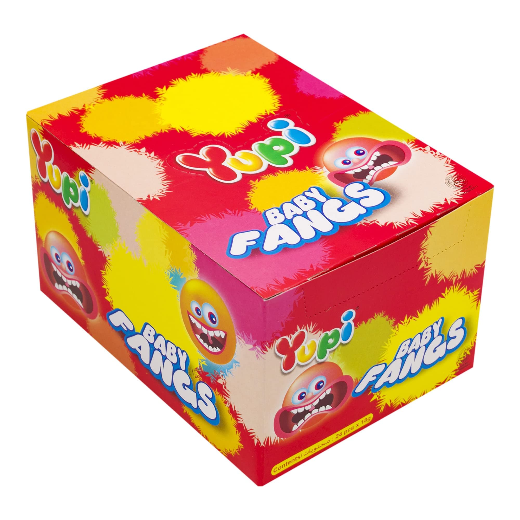 Yupi Baby Fangs Gummy Candy 24-Pack 18 g