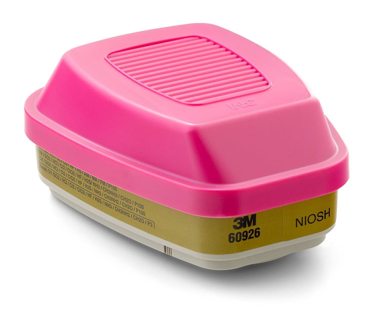 Multi Gas Vapor Cartridge, Filter 60926, P100 Respiratory Protection, 4 Sets of 2