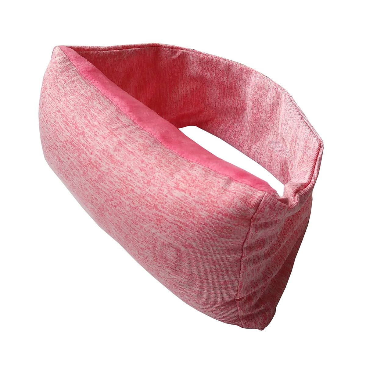 Multifunction 2 in 1 Sleeping Eyeshade Pillow Travel Neck Pillow With Eyeshade For AirPlane, Bus, Car, Office, School (Pink)