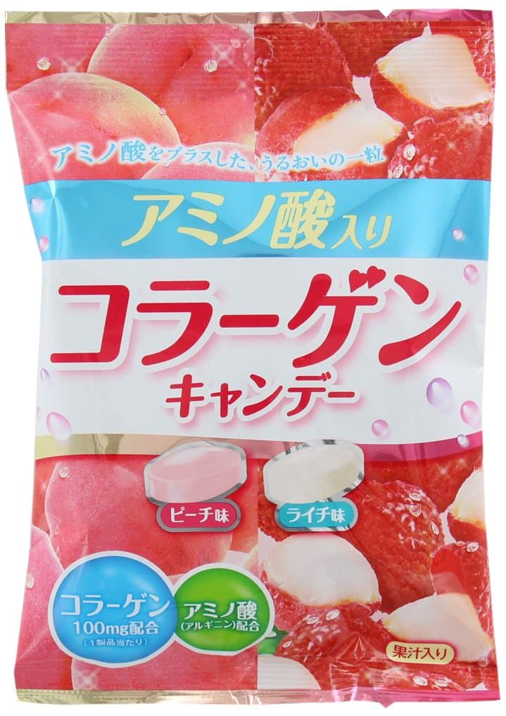 Senjaku candy Honpo amino acid containing collagen candy 70gX6 pieces