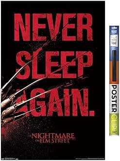 A Nightmare on Elm Street - Sleep Wall Poster, 22.375" x 34", Poster & Clip Bundle