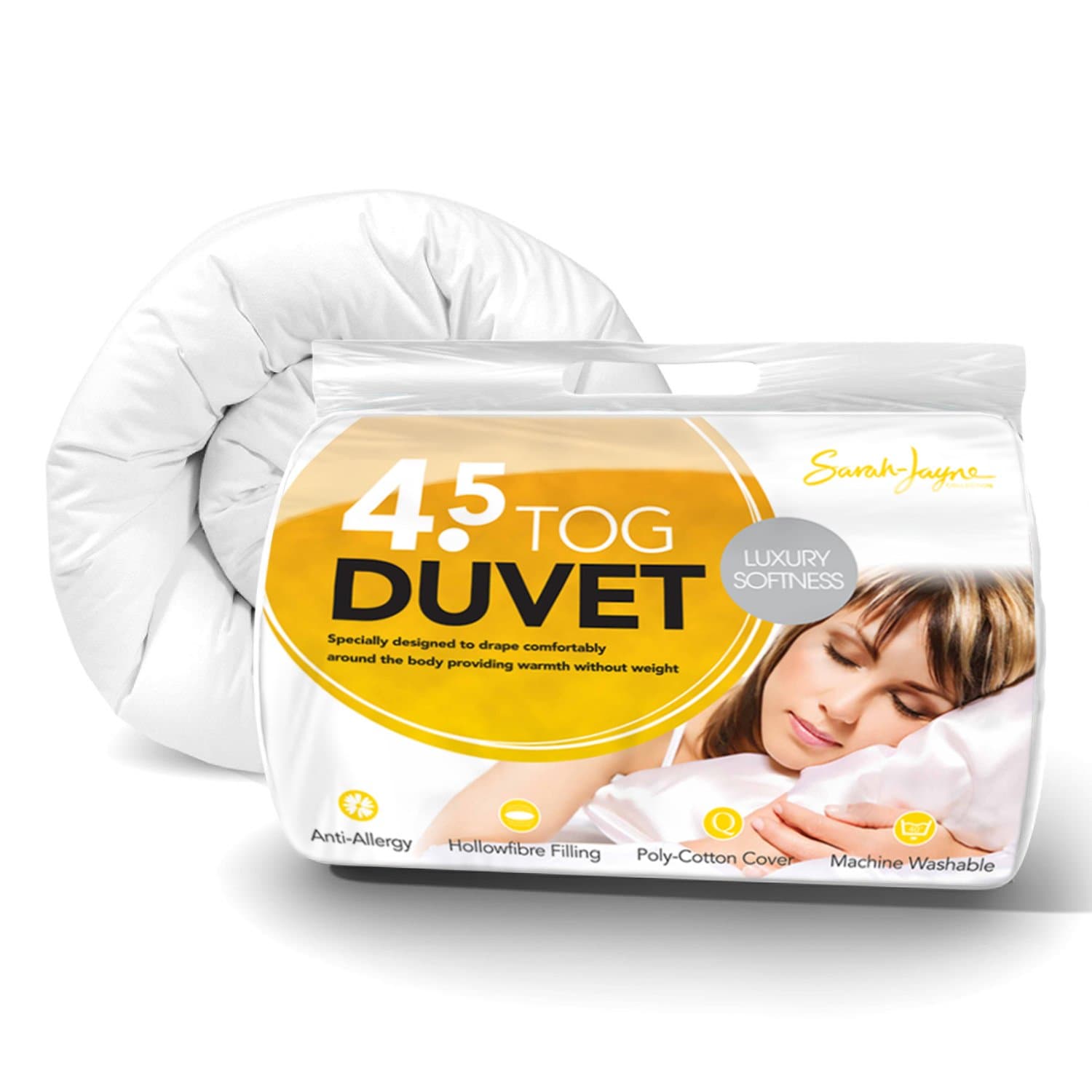 Luxury Soft Anti-Allergy Duvet, 4.5 Tog, Single Size