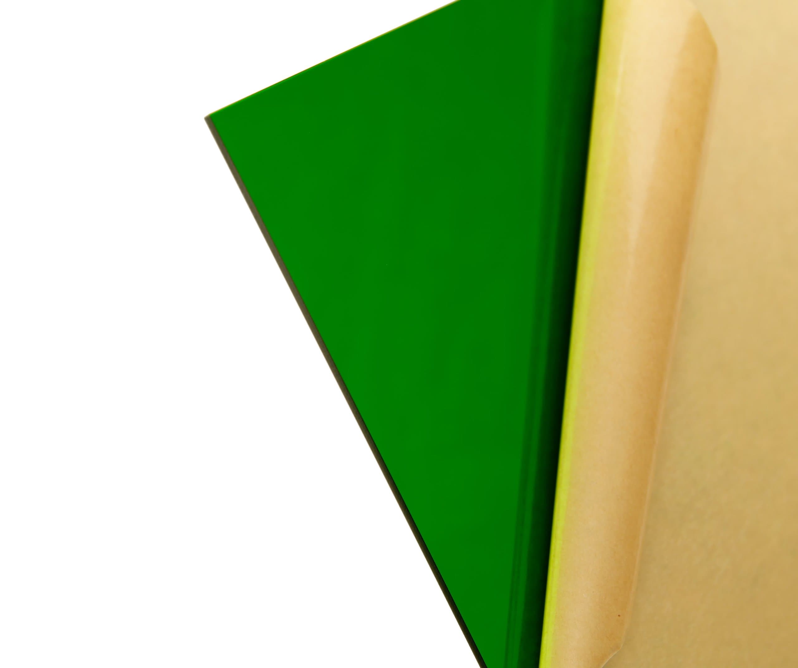 Cast Acrylic Sheet - .118" Thick, TP Green, 12" x 12" Nominal